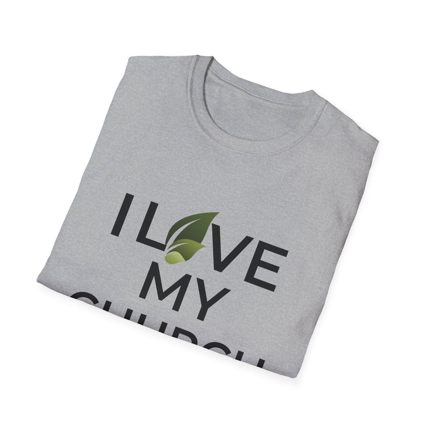 Adult I Love My Church - Softstyle - White Shirt