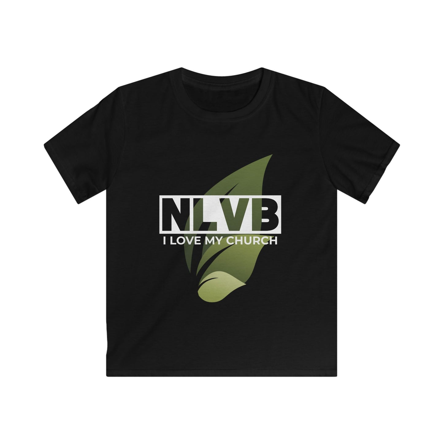 Youth NLVB Soft style Design - Black Shirt