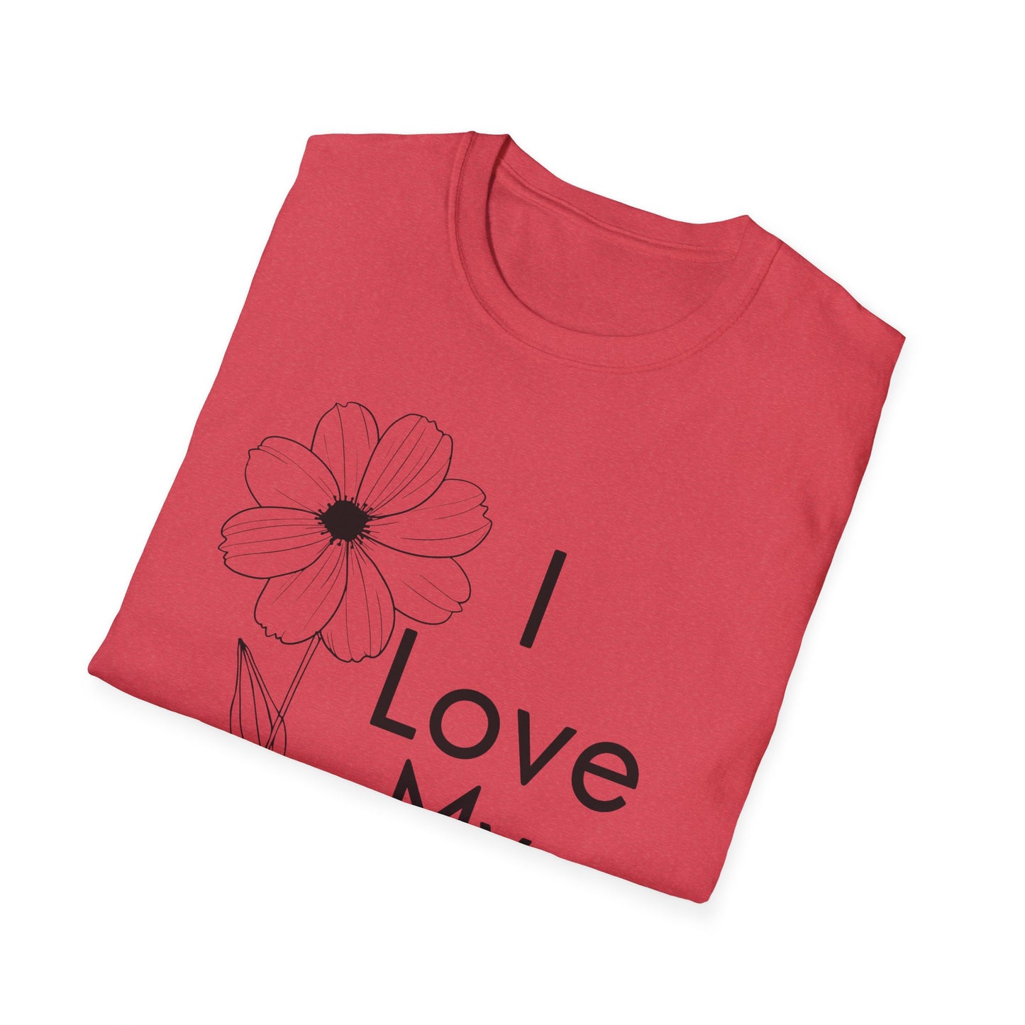 I Love My Church - Floral Single Flower - Softstyle T-Shirt