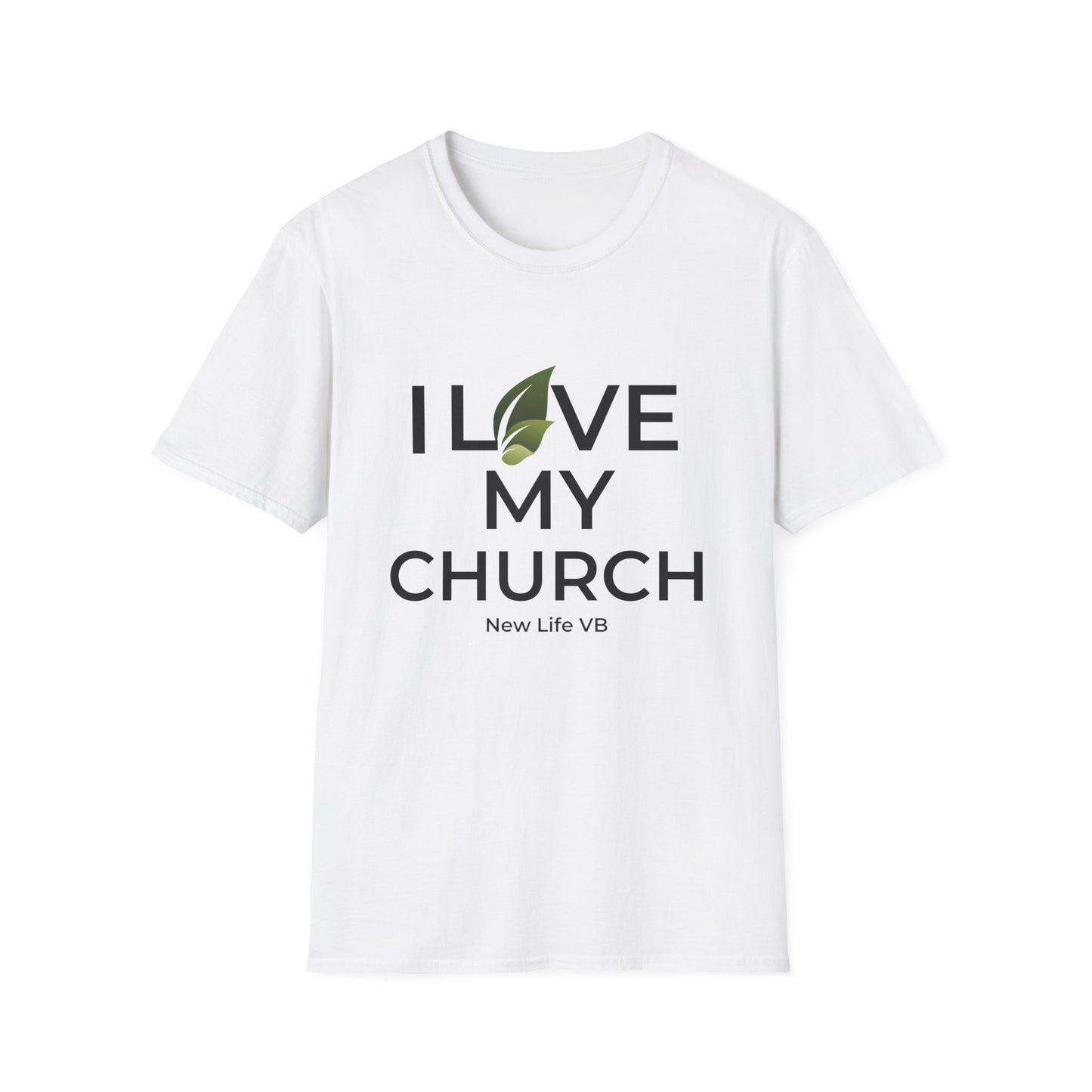 Adult I Love My Church - Softstyle  - White Shirt