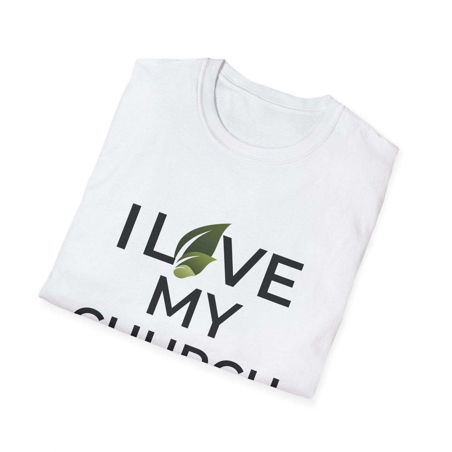 Adult I Love My Church - Softstyle  - White Shirt