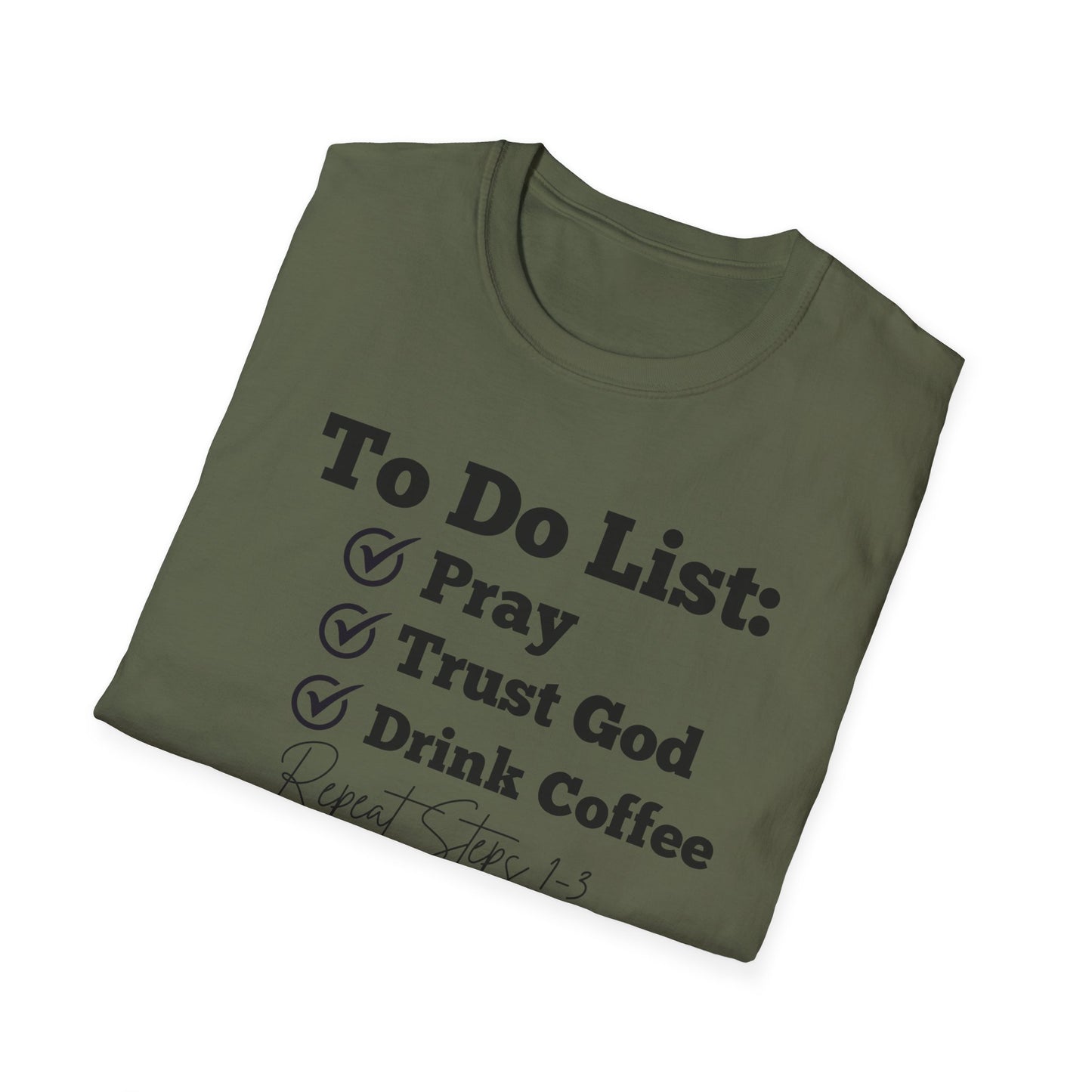 Coffee Lovers - To Do List - Softstyle T-Shirt