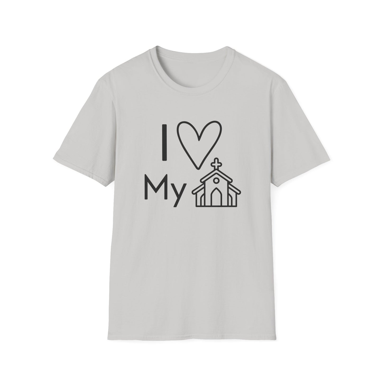 I Love My Church - Emoji - Softstyle T-Shirt