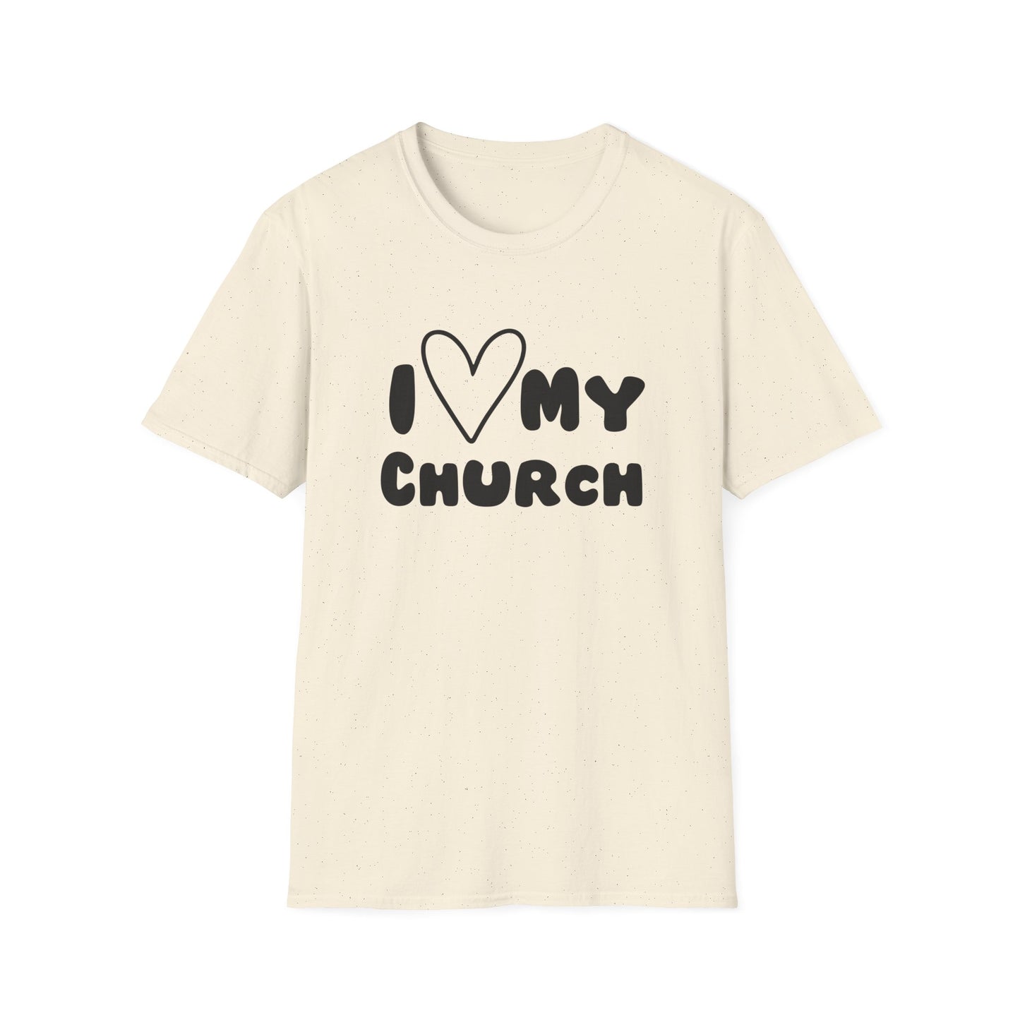 I Love My Church - Heart- Softstyle T-Shirt