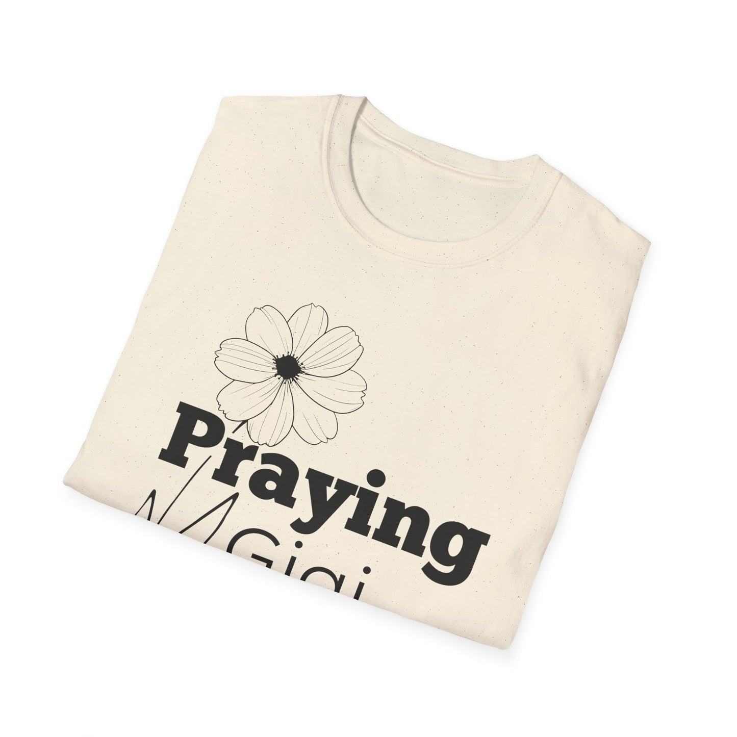 Praying Gigi -Floral Design - Softstyle T-Shirt