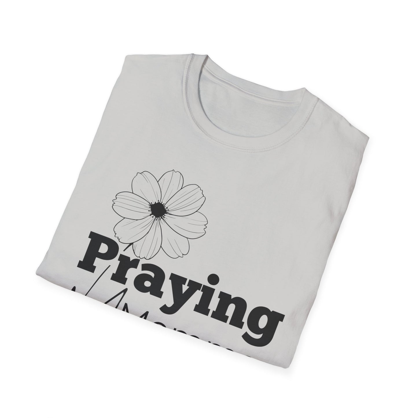 Praying Momma - Softstyle T-Shirt | Floral Design for Moms
