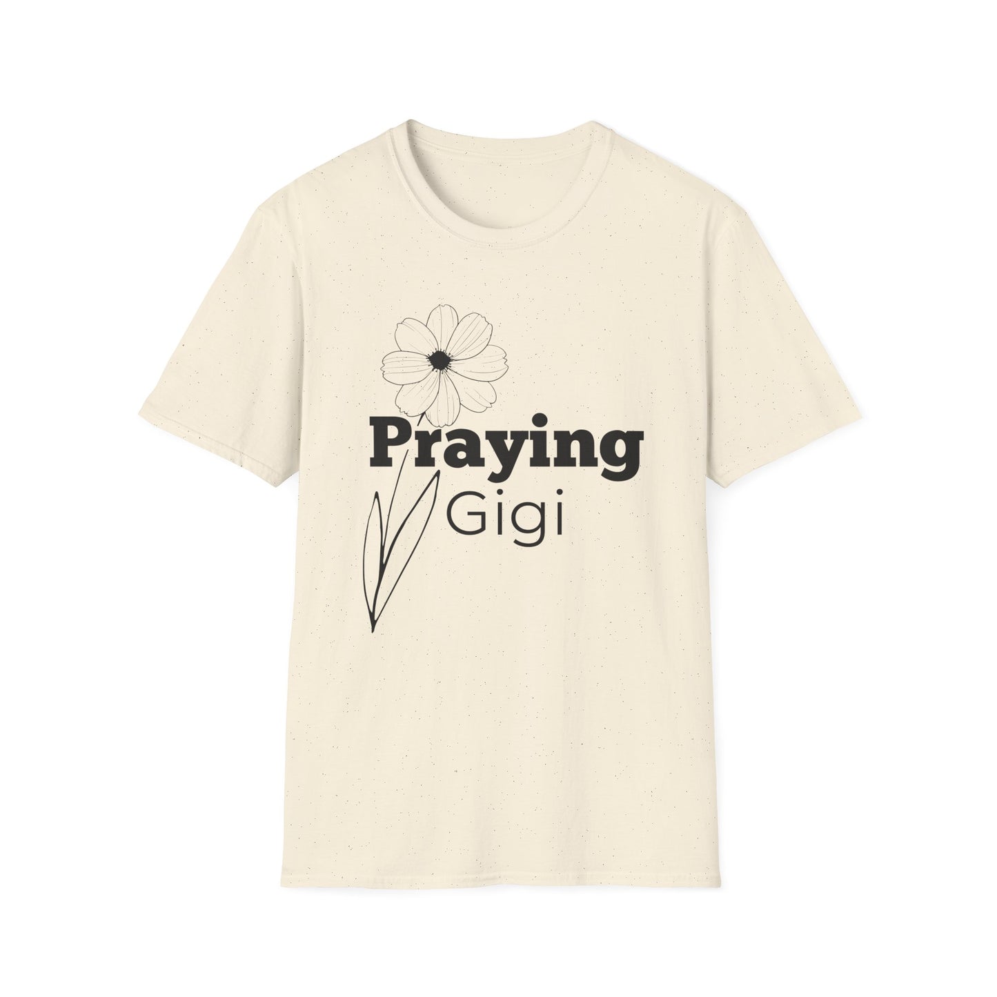 Praying Gigi -Floral Design - Softstyle T-Shirt