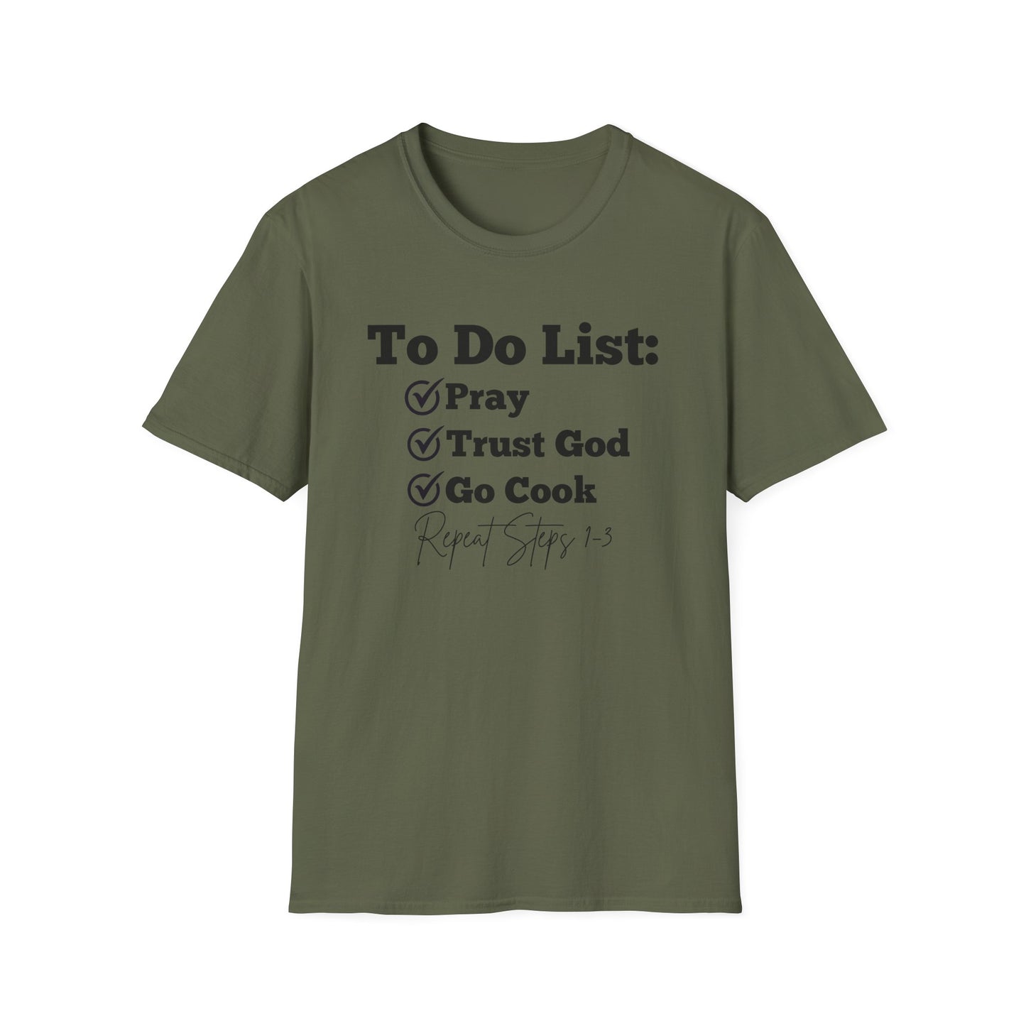Cooking -To Do List - Softstyle T-Shirt