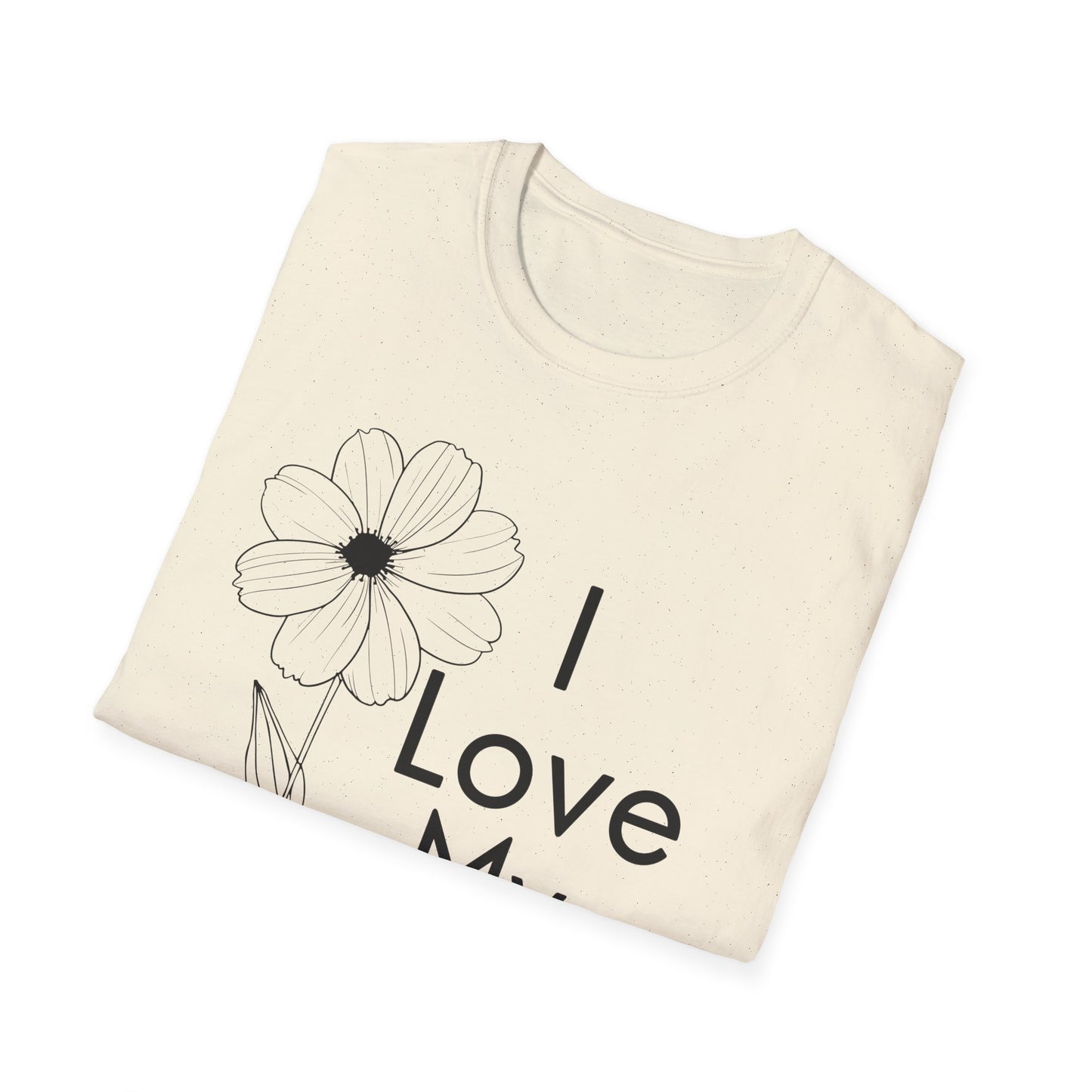 I Love My Church - Floral Single Flower - Softstyle T-Shirt