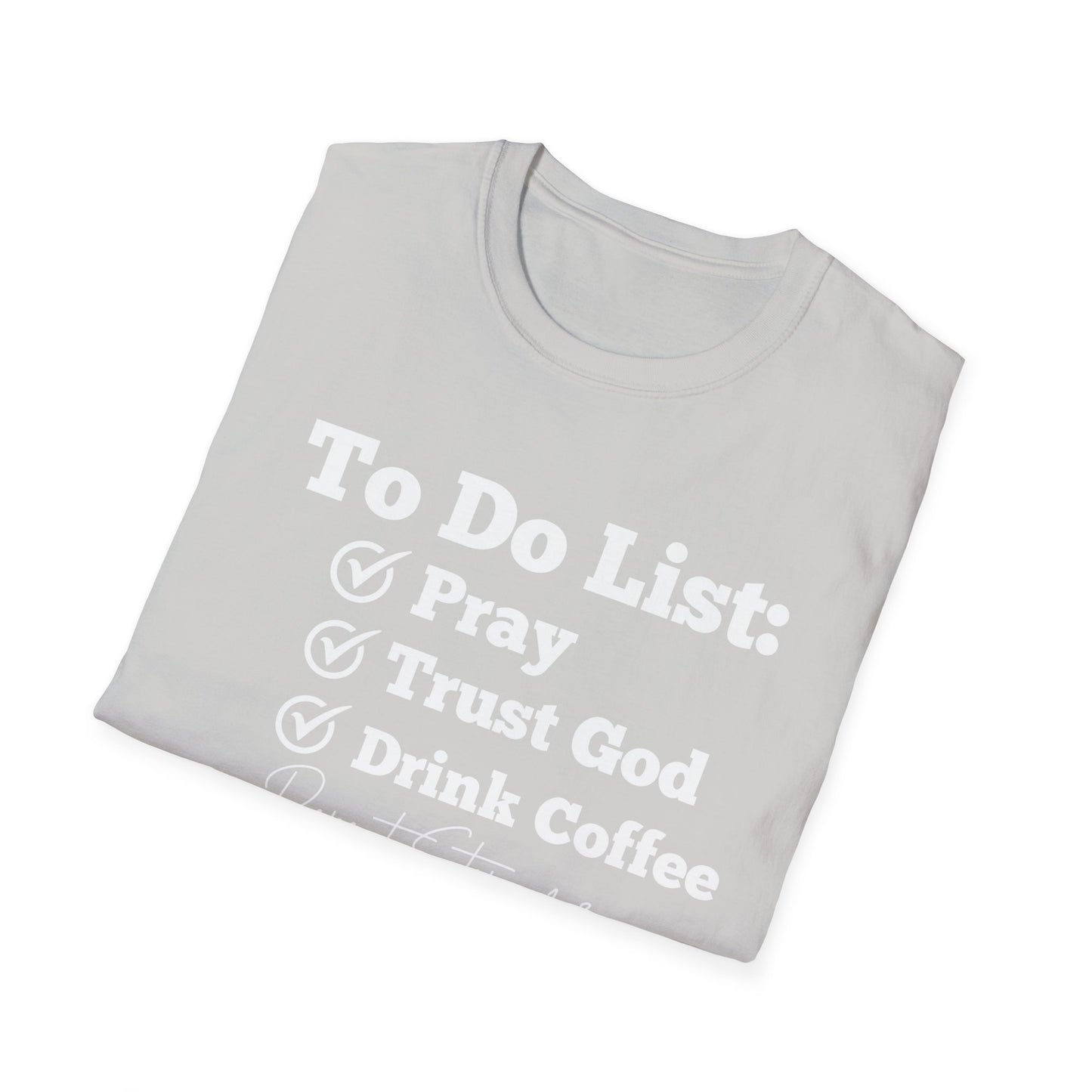 Coffee Lovers - To Do List - Softstyle T-Shirt