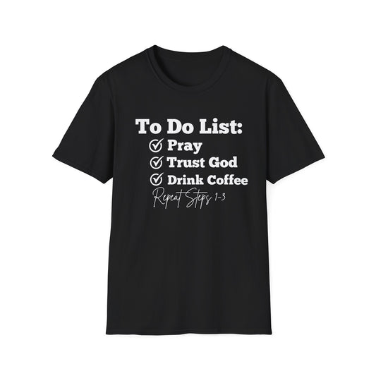 Coffee Lovers - To Do List - Softstyle T-Shirt