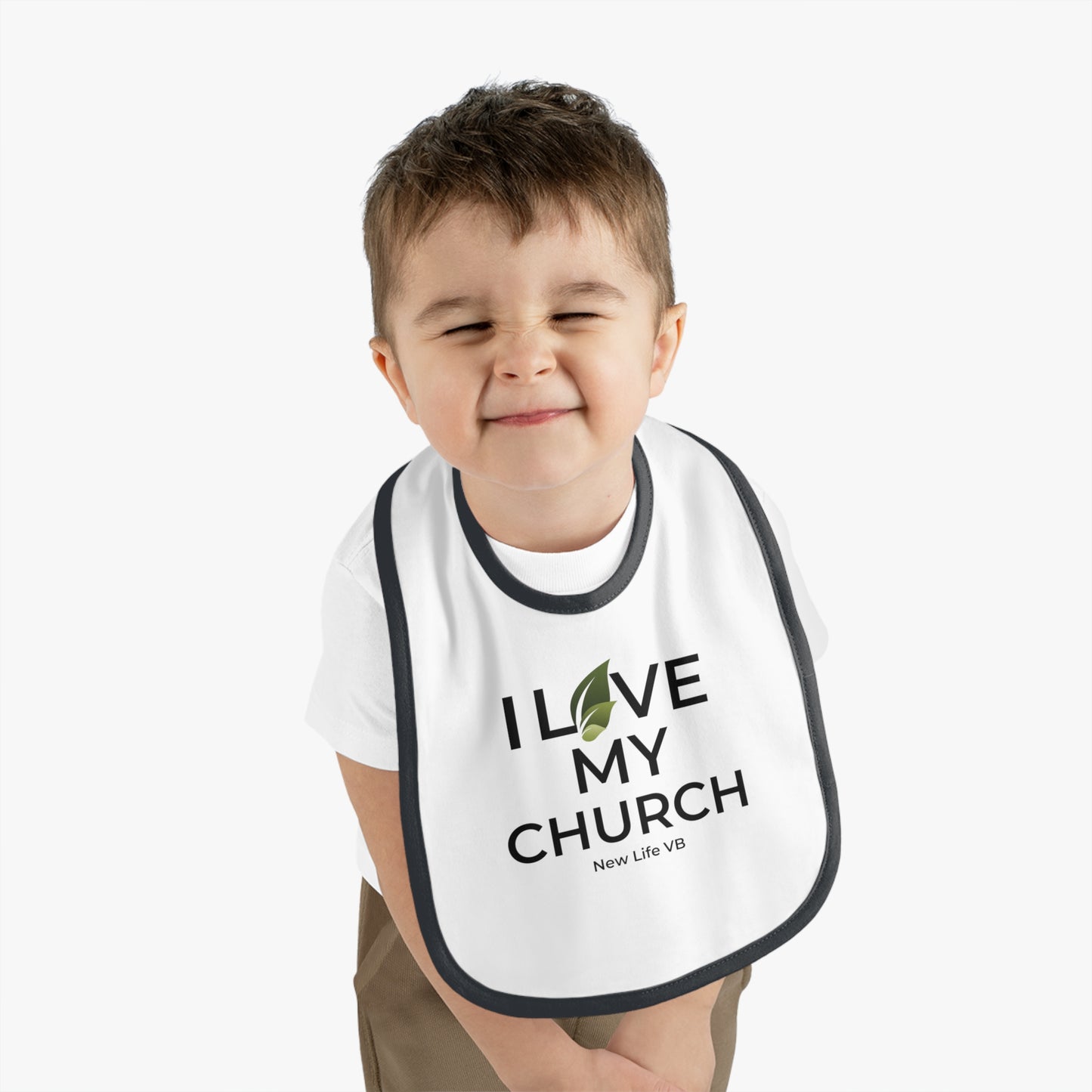 I Love My Church Baby Bib