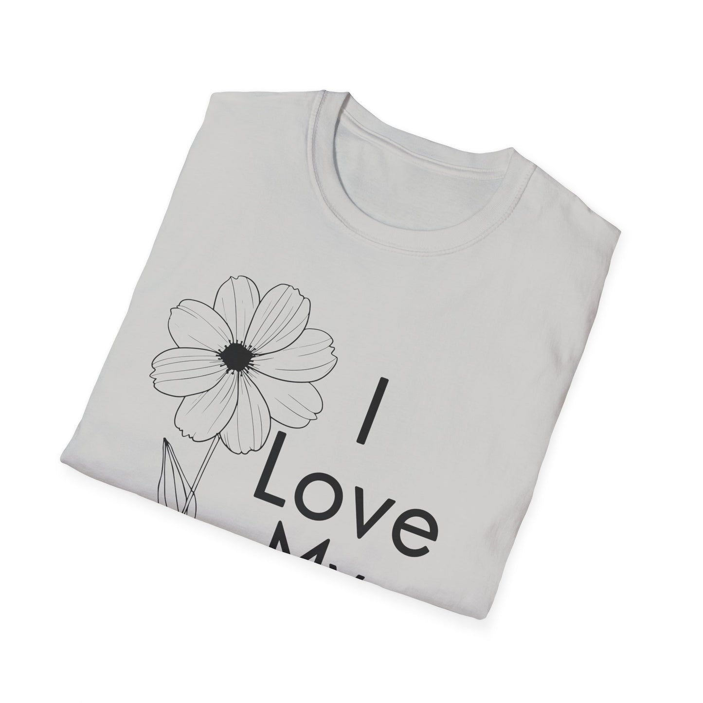I Love My Church - Floral Single Flower - Softstyle T-Shirt