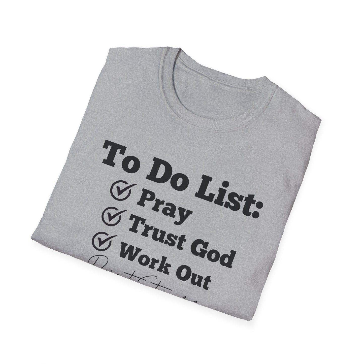 Fitness - To Do List - Softstyle T-Shirt