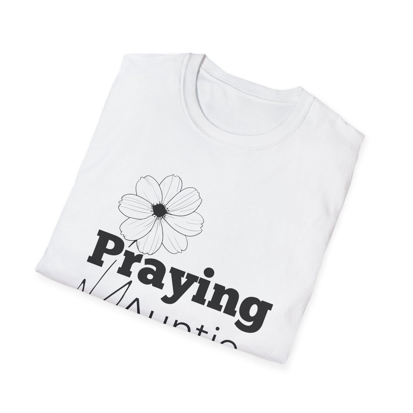 Praying Auntie - Floral Design- Softstyle T-Shirt