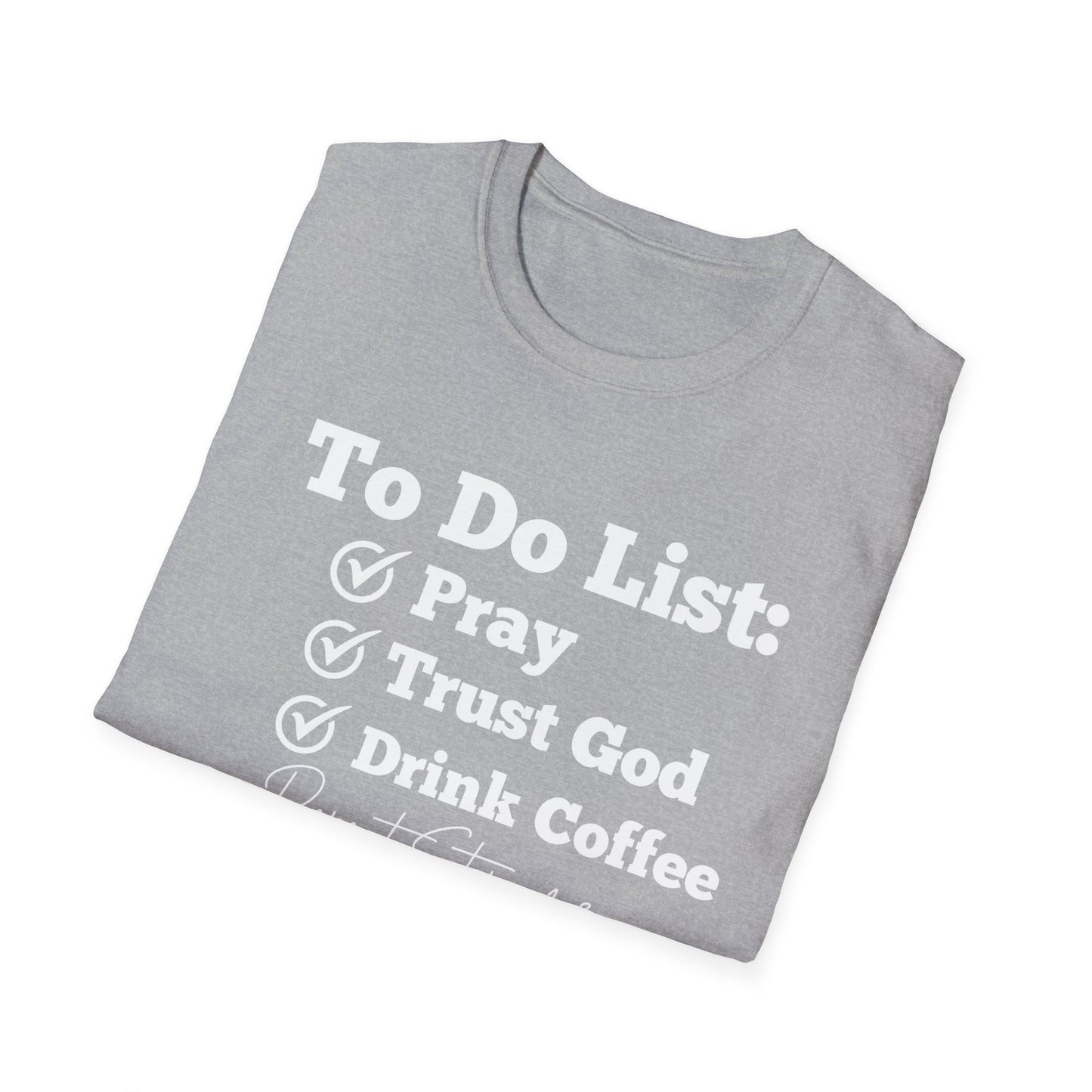 Coffee Lovers - To Do List - Softstyle T-Shirt
