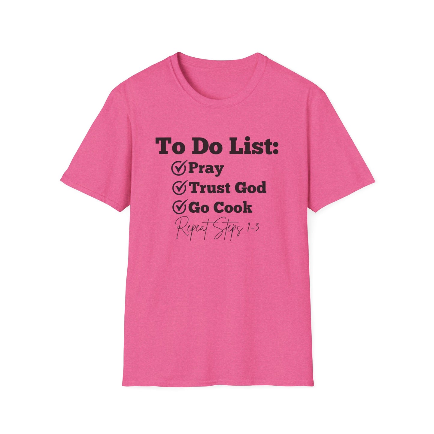 Cooking -To Do List - Softstyle T-Shirt
