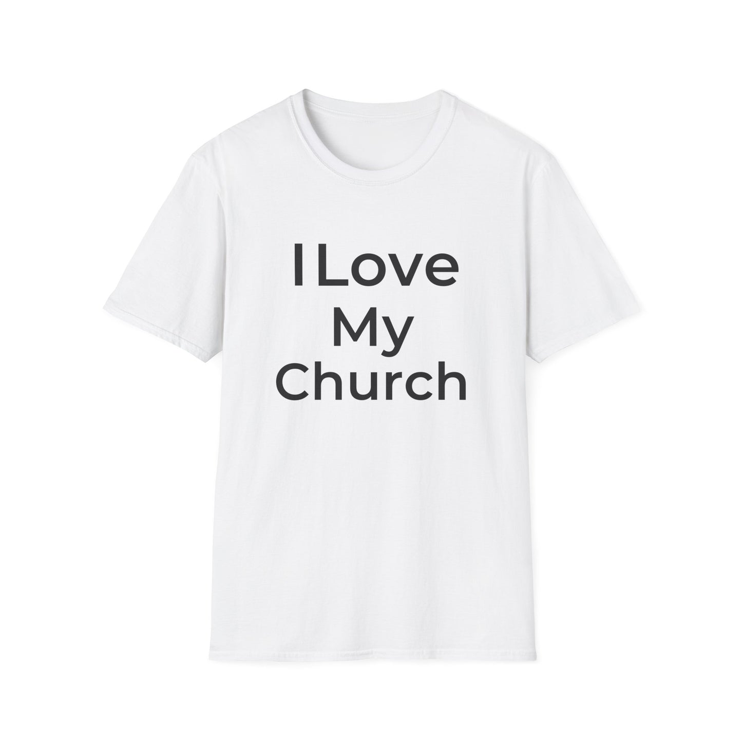 I Love My Church - Plain Text  - Softstyle T-Shirt