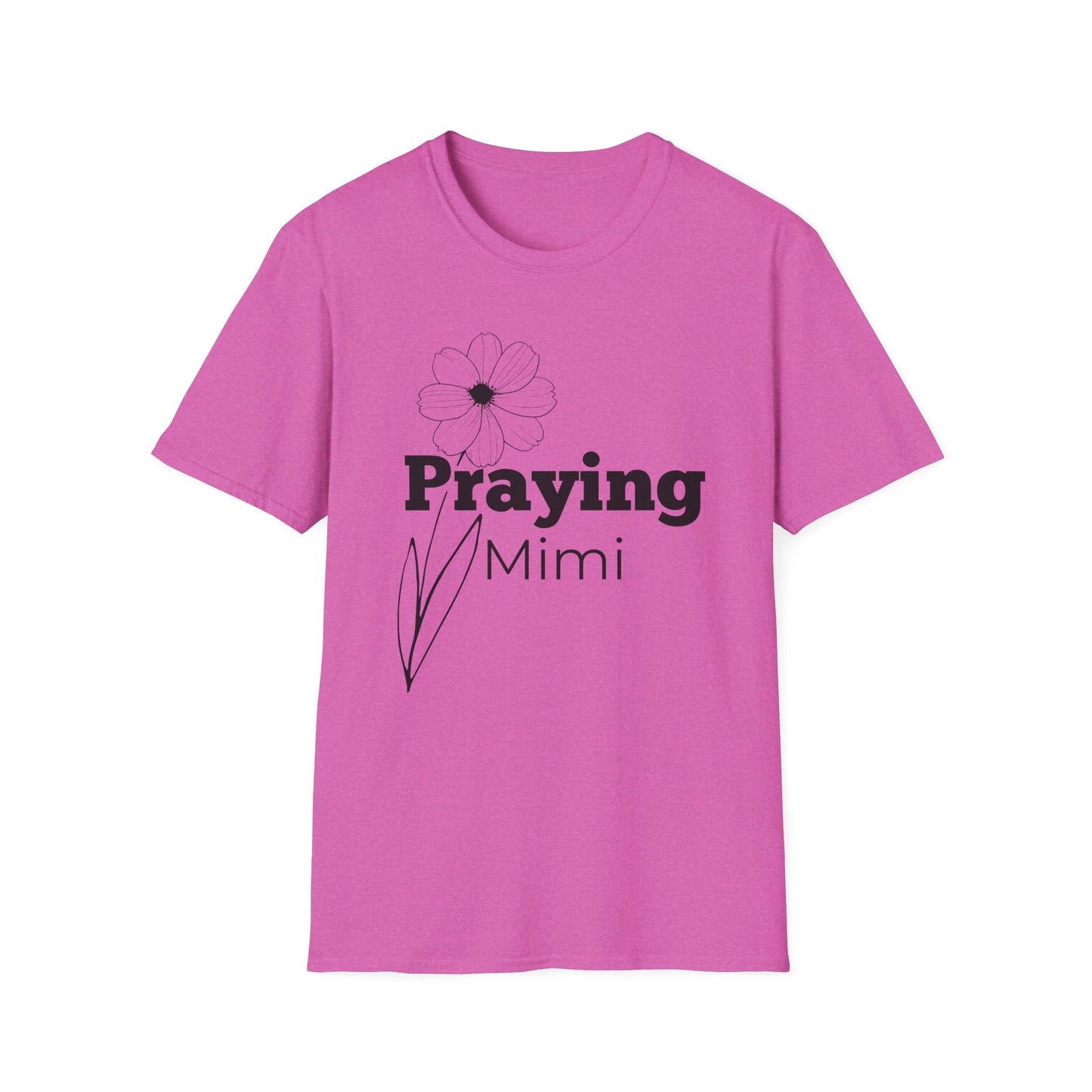 Praying Mimi -Floral Design - Softstyle T-Shirt