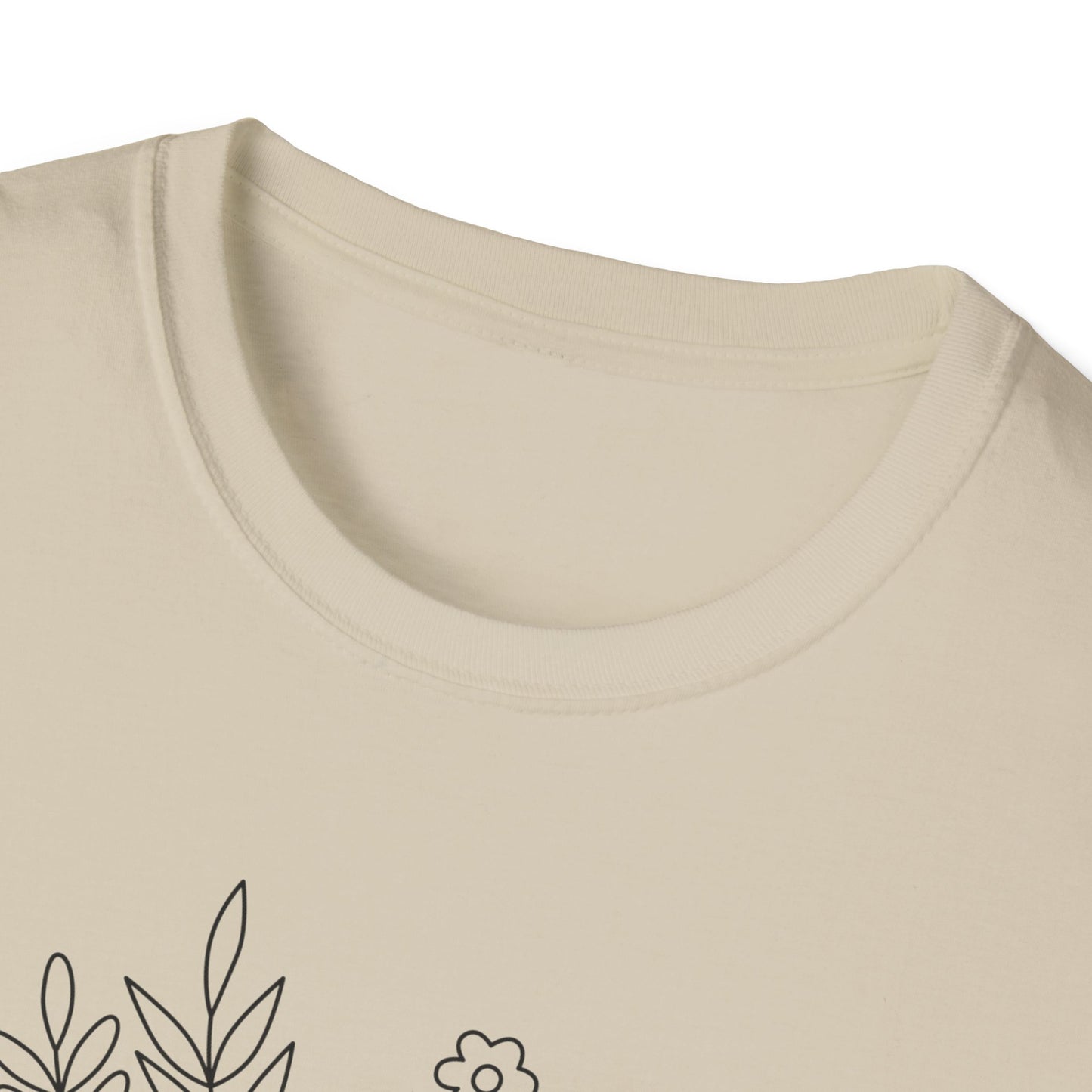 I Love My Church - Floral Design - Softstyle T-Shirt