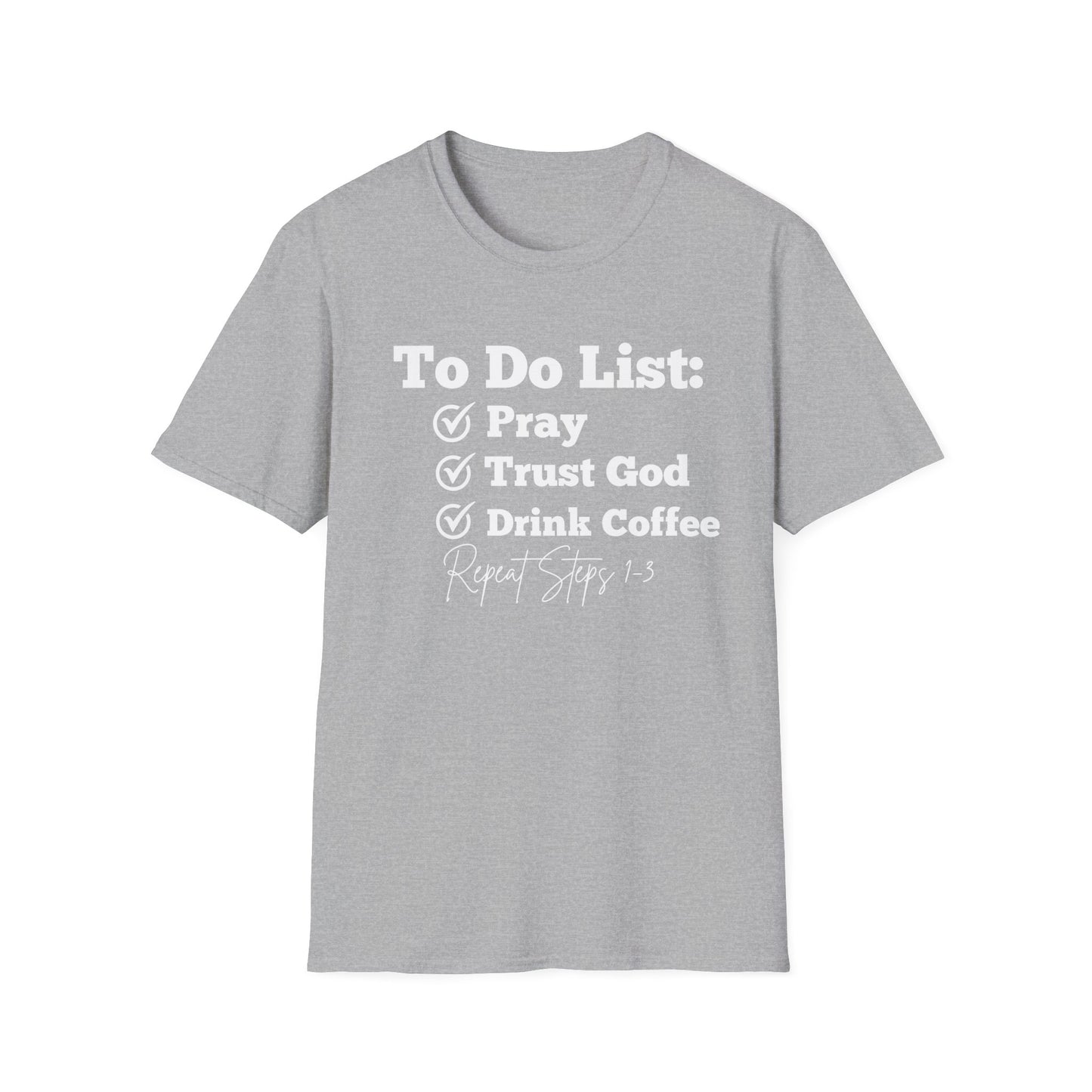 Coffee Lovers - To Do List - Softstyle T-Shirt