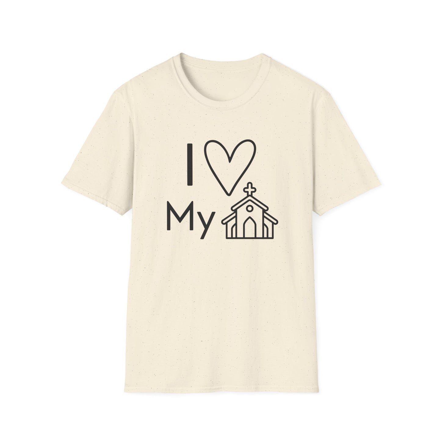 I Love My Church - Emoji - Softstyle T-Shirt