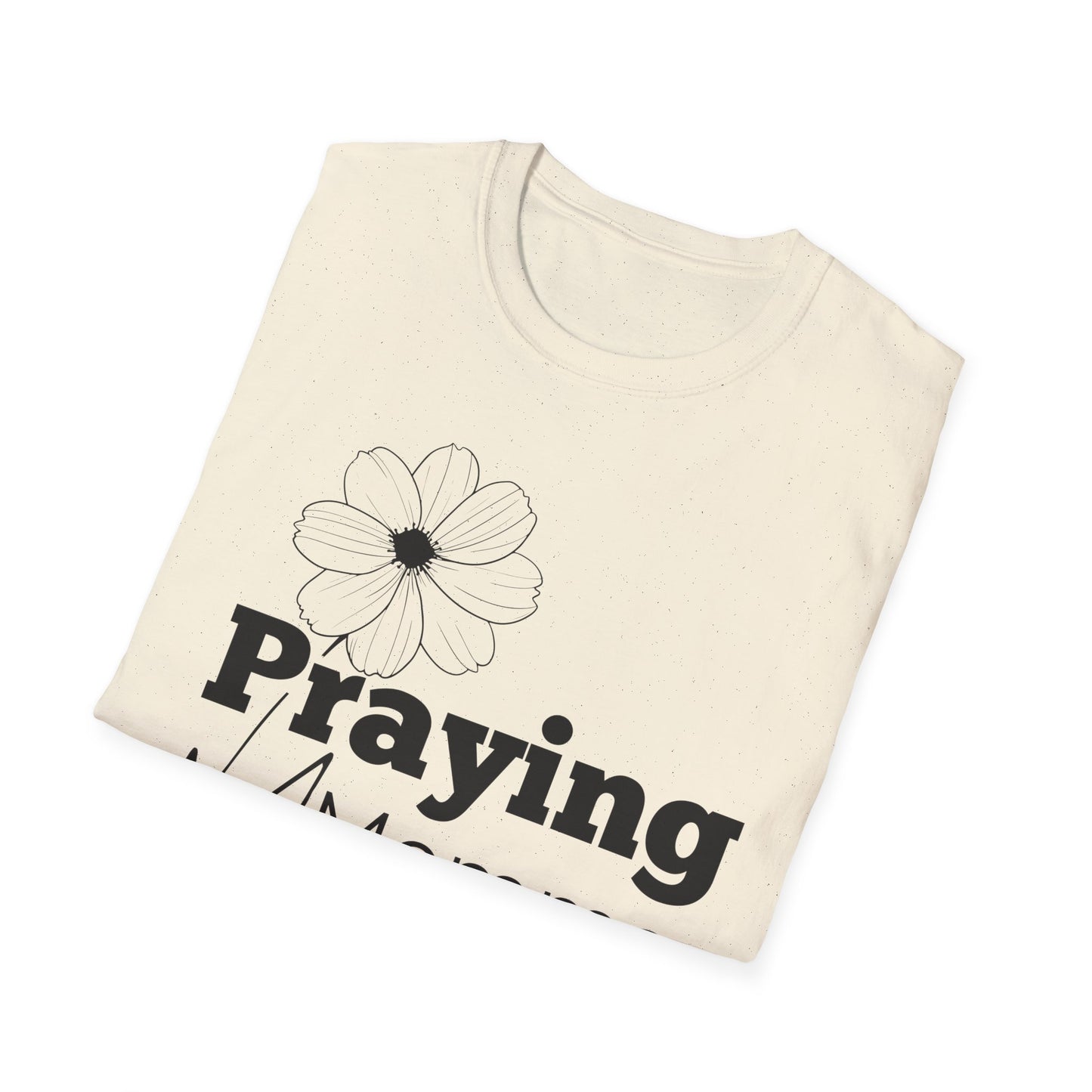 Praying Momma - Softstyle T-Shirt | Floral Design for Moms