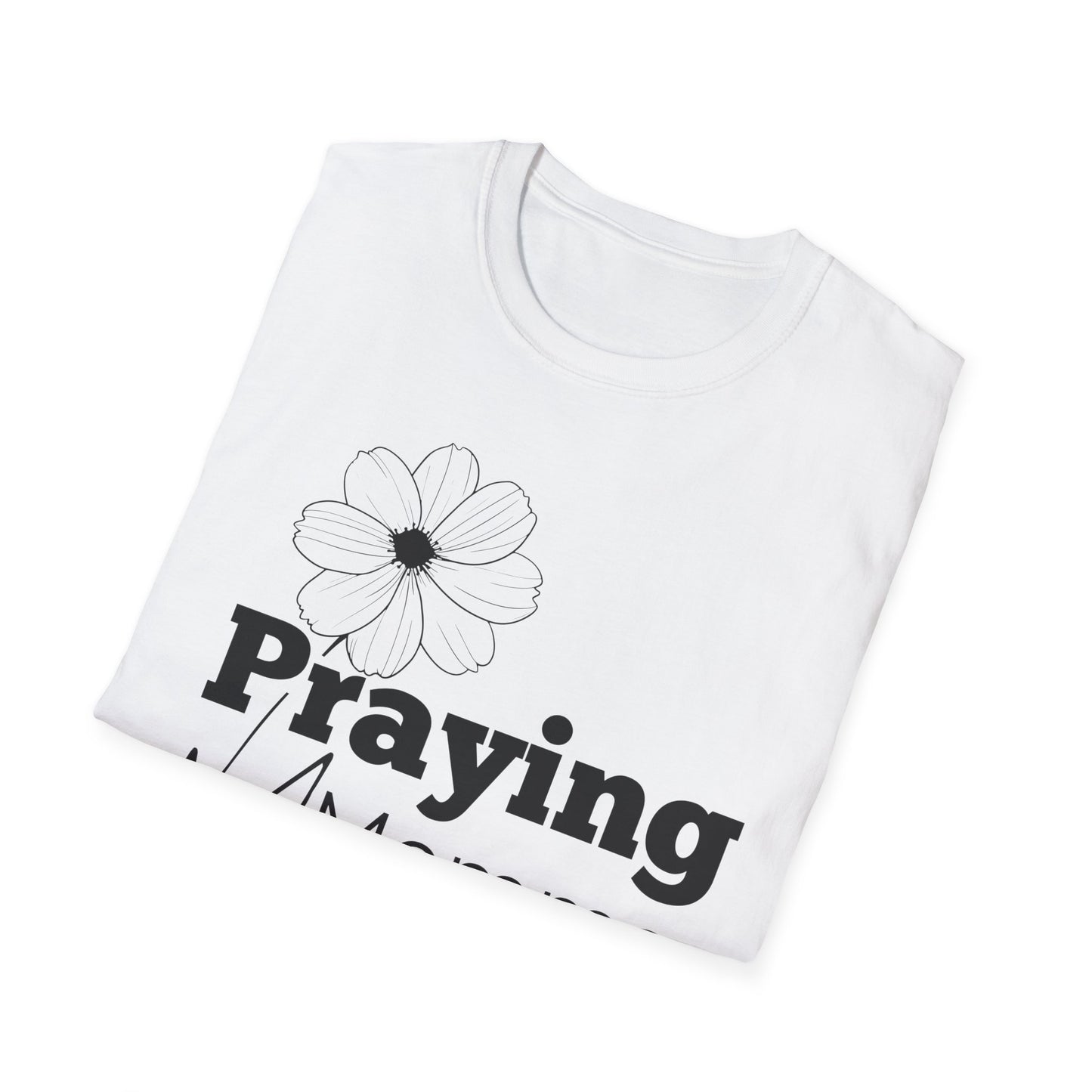 Praying Momma - Softstyle T-Shirt | Floral Design for Moms