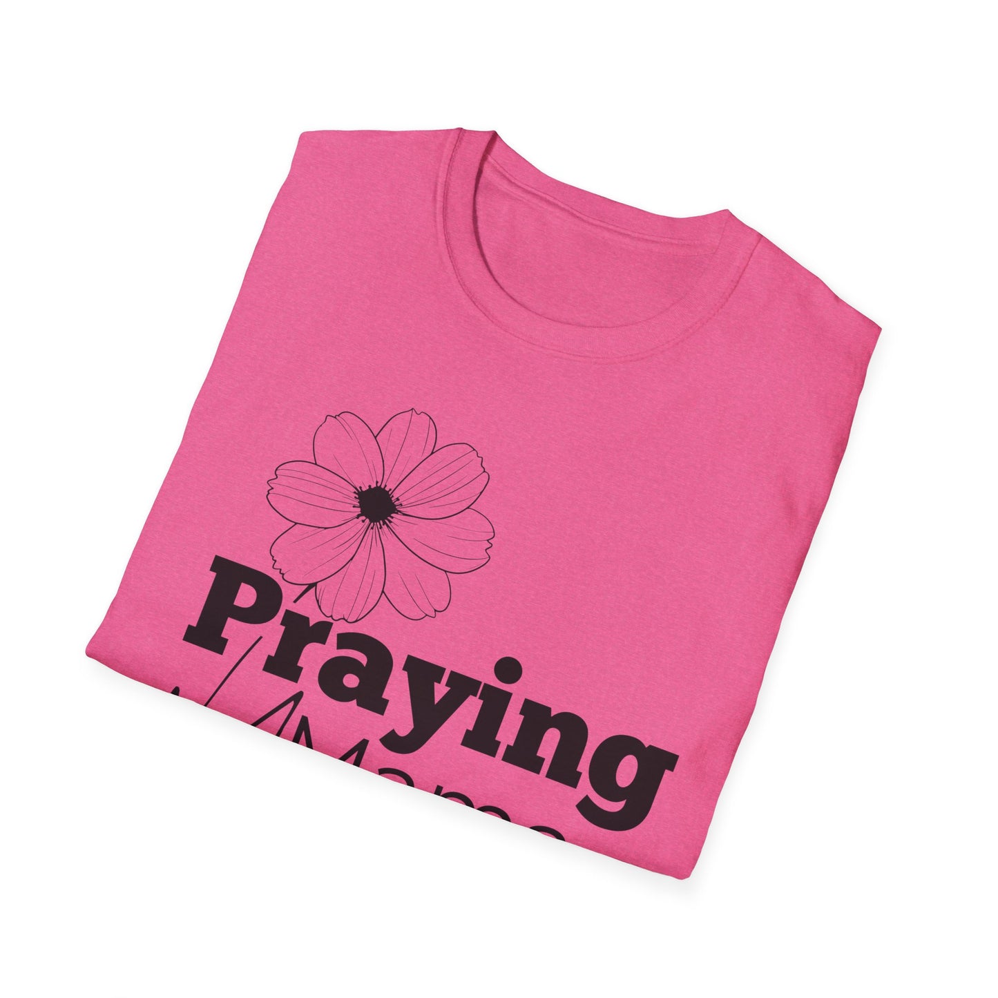 Praying Mama - Floral Design - Softstyle T-Shirt