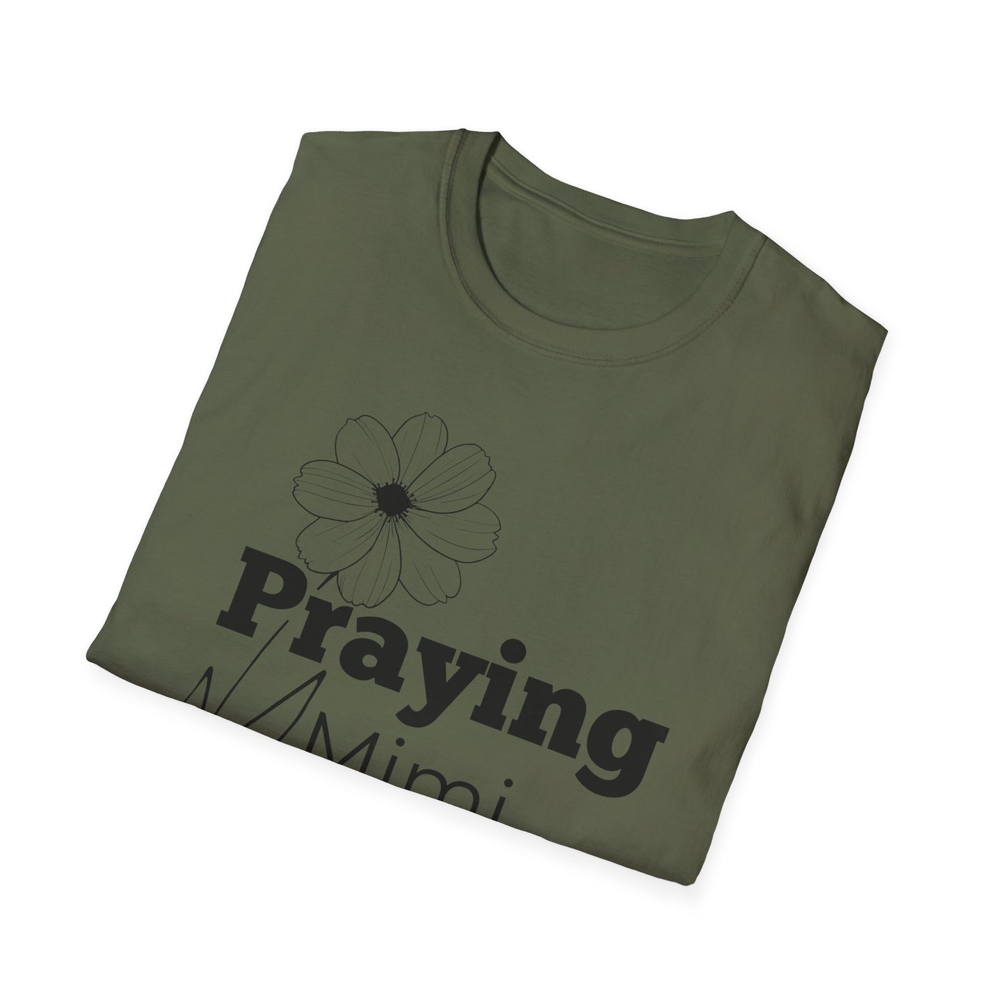 Praying Mimi -Floral Design - Softstyle T-Shirt
