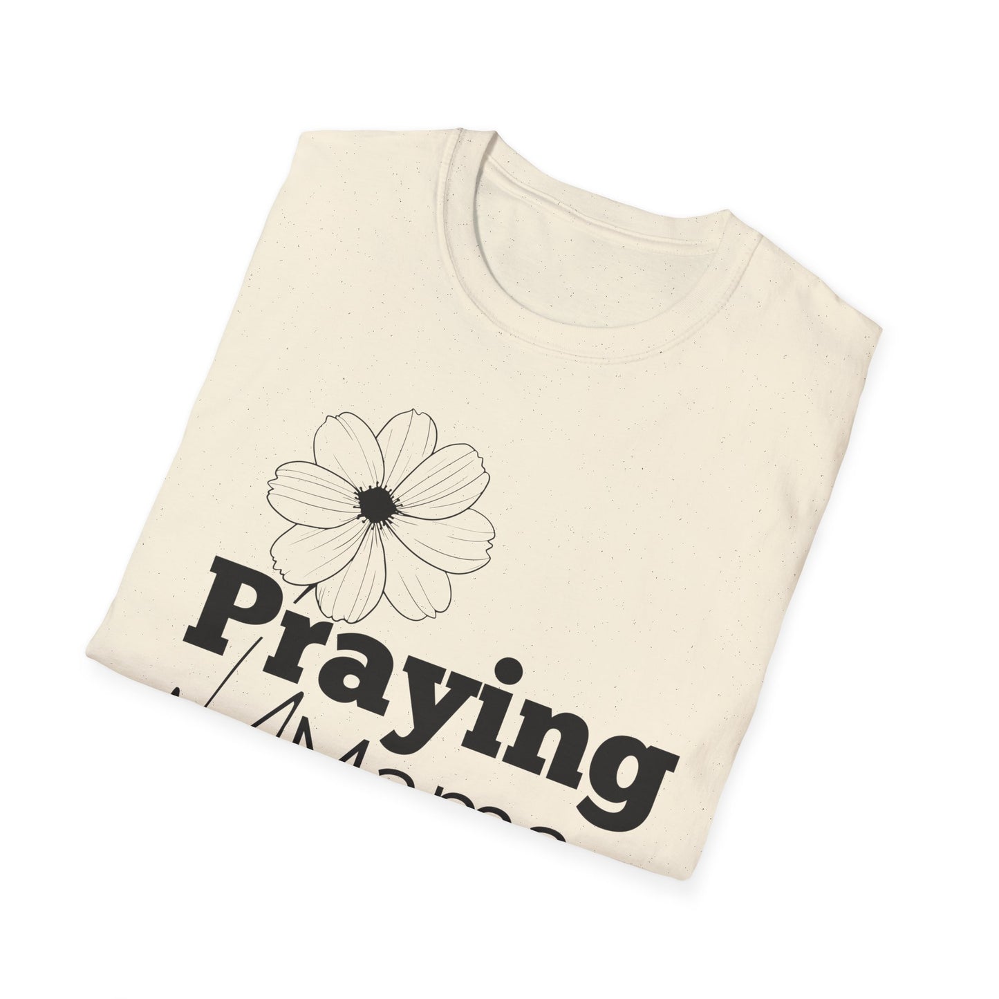 Praying Mama - Floral Design - Softstyle T-Shirt