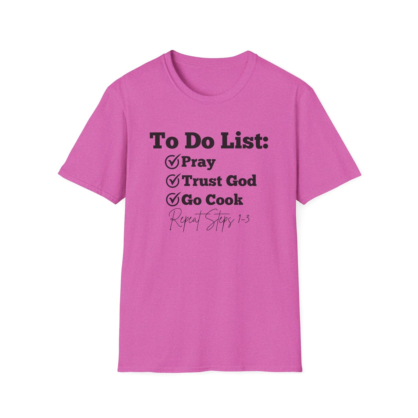 Cooking -To Do List - Softstyle T-Shirt