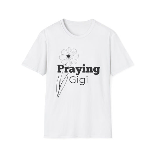 Praying Gigi -Floral Design - Softstyle T-Shirt