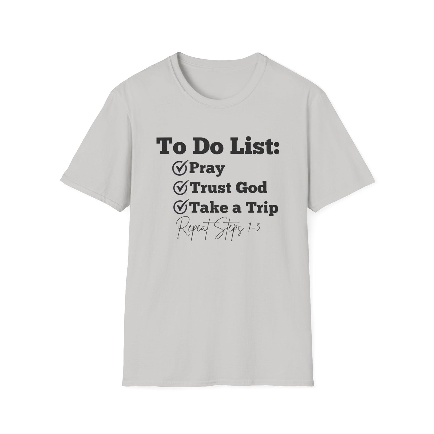 Travel -To Do List - Softstyle T-Shirt