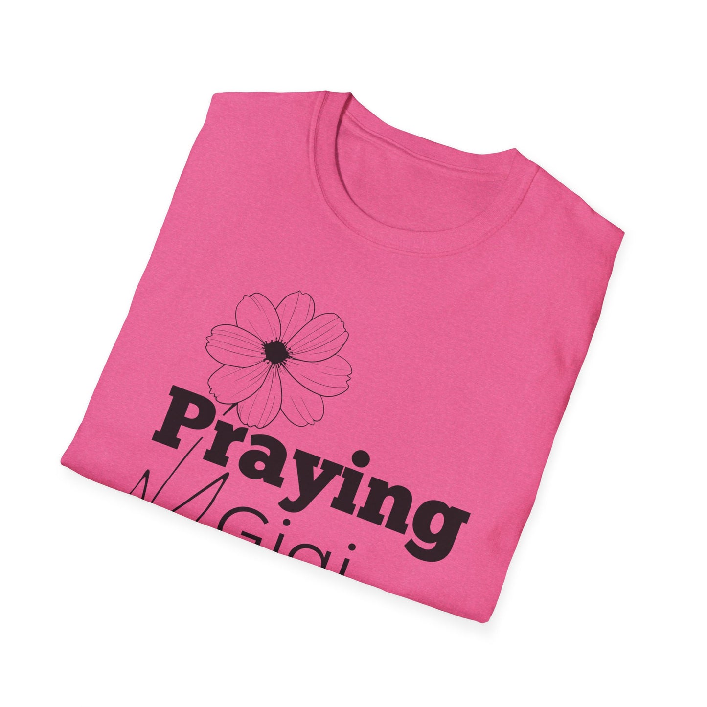 Praying Gigi -Floral Design - Softstyle T-Shirt