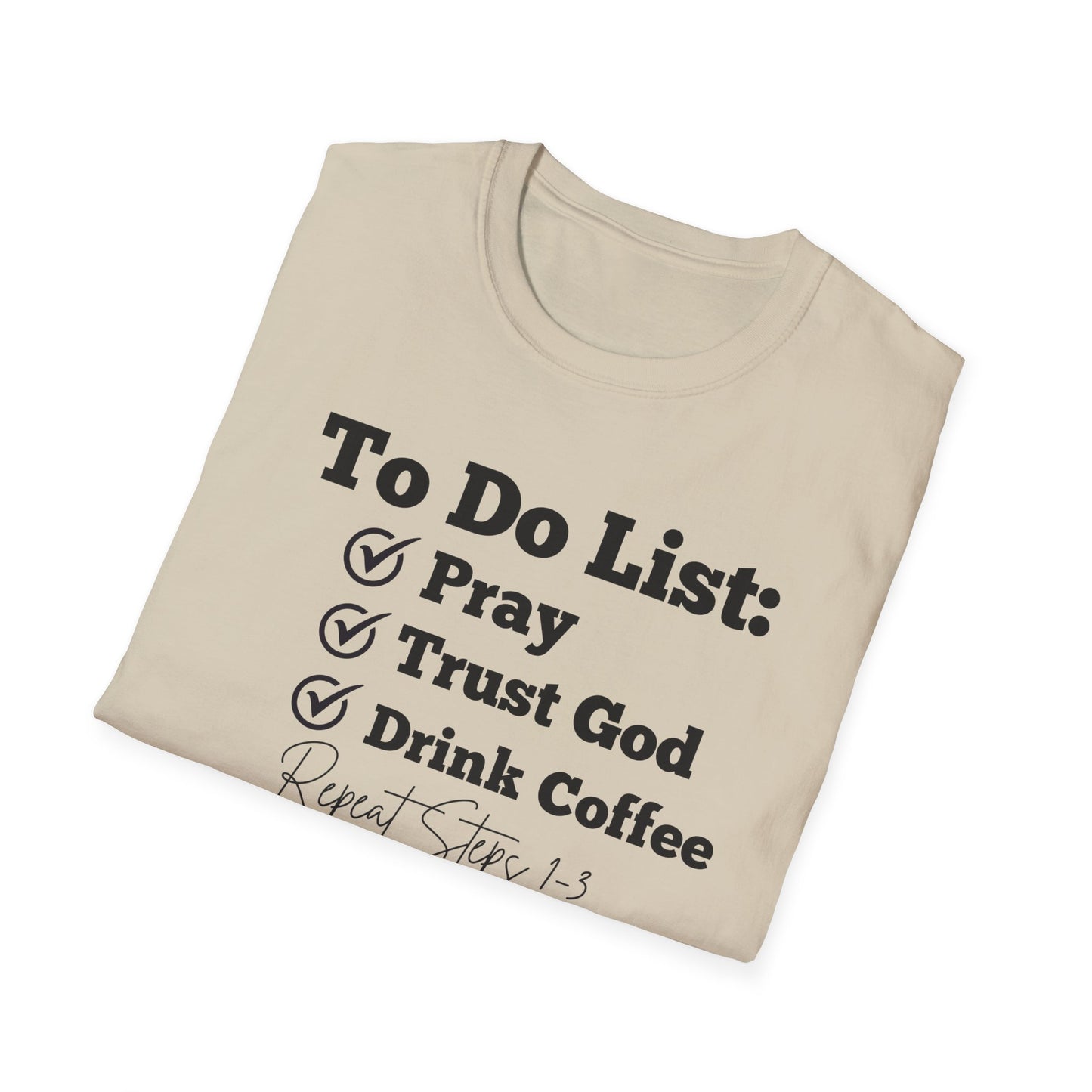 Coffee Lovers - To Do List - Softstyle T-Shirt