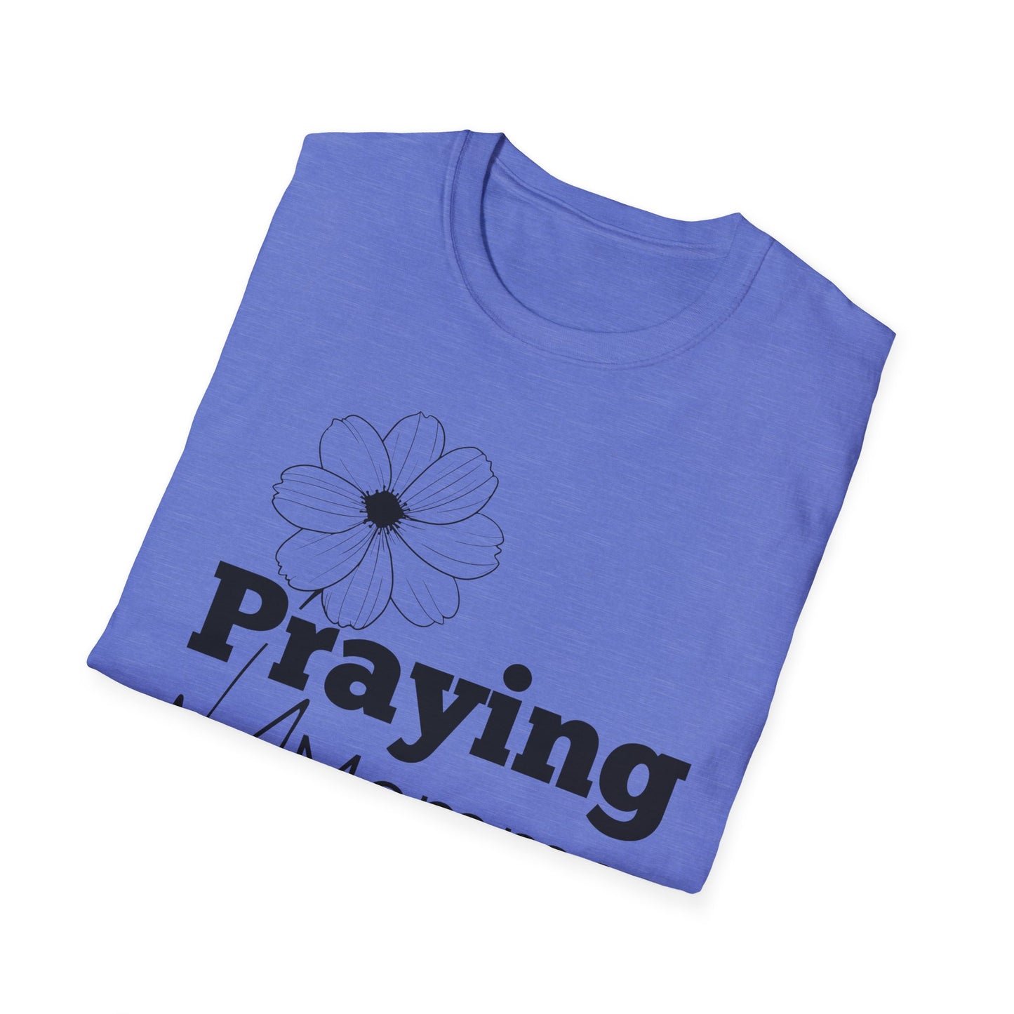 Praying Momma - Softstyle T-Shirt | Floral Design for Moms