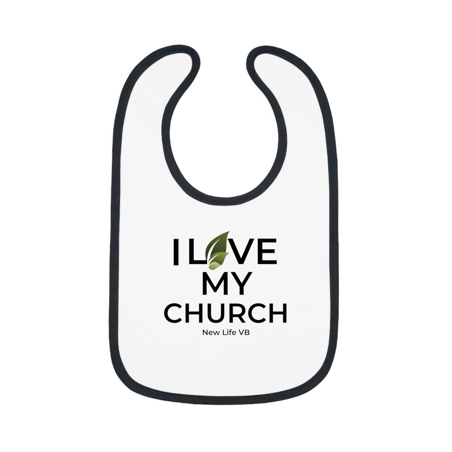 I Love My Church Baby Bib