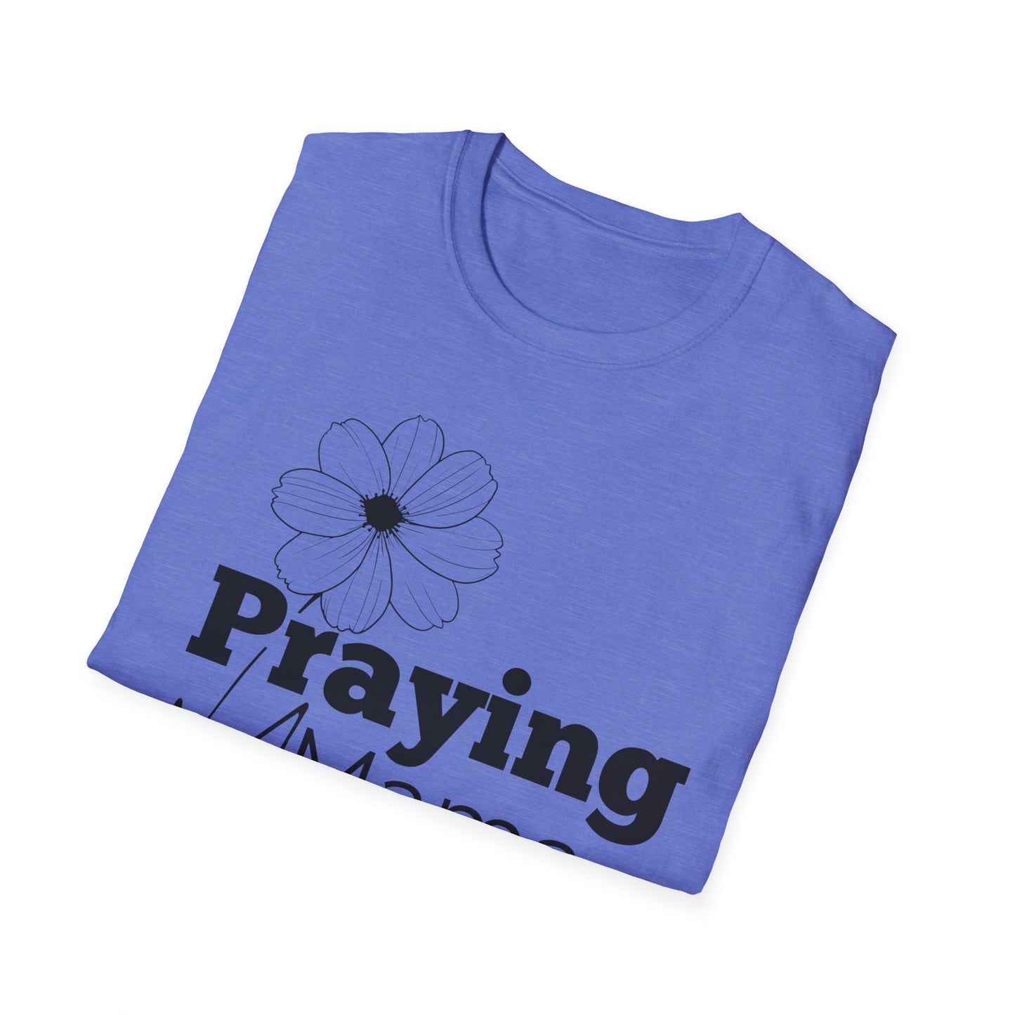 Praying Mama - Floral Design - Softstyle T-Shirt