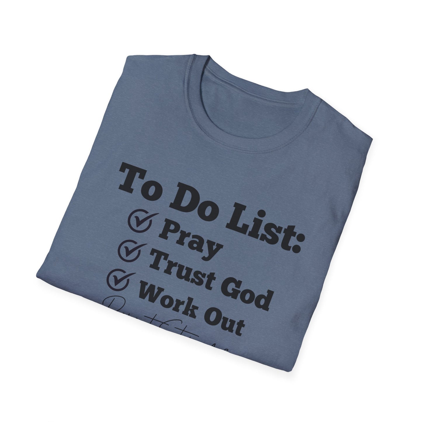 Fitness - To Do List - Softstyle T-Shirt