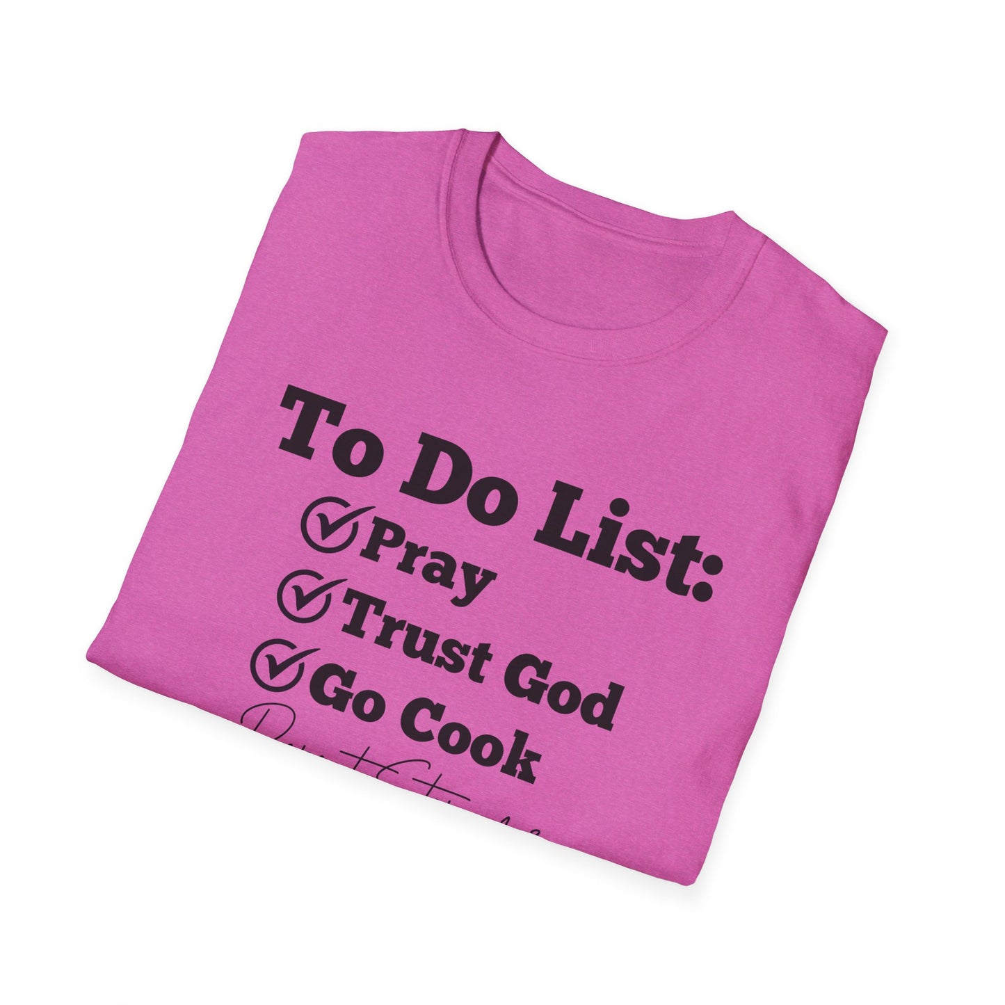 Cooking -To Do List - Softstyle T-Shirt