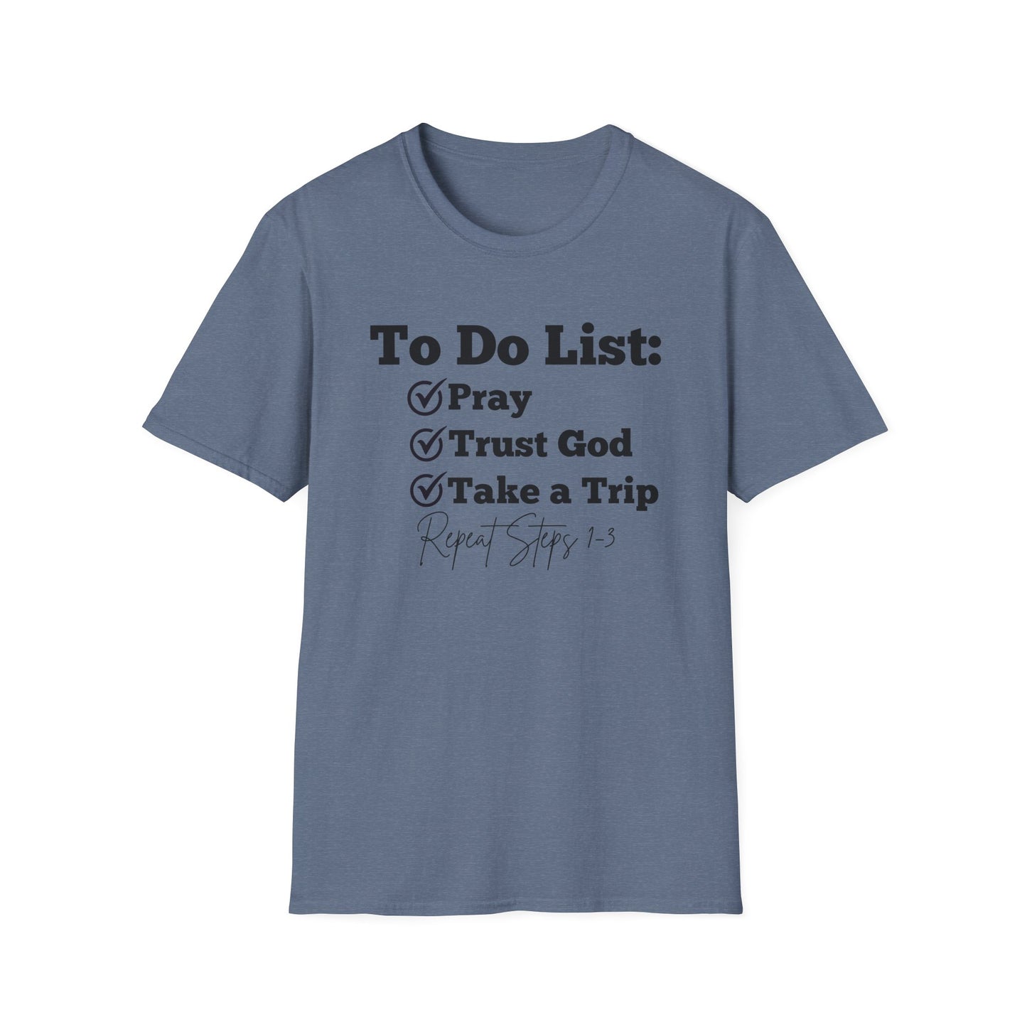 Travel -To Do List - Softstyle T-Shirt