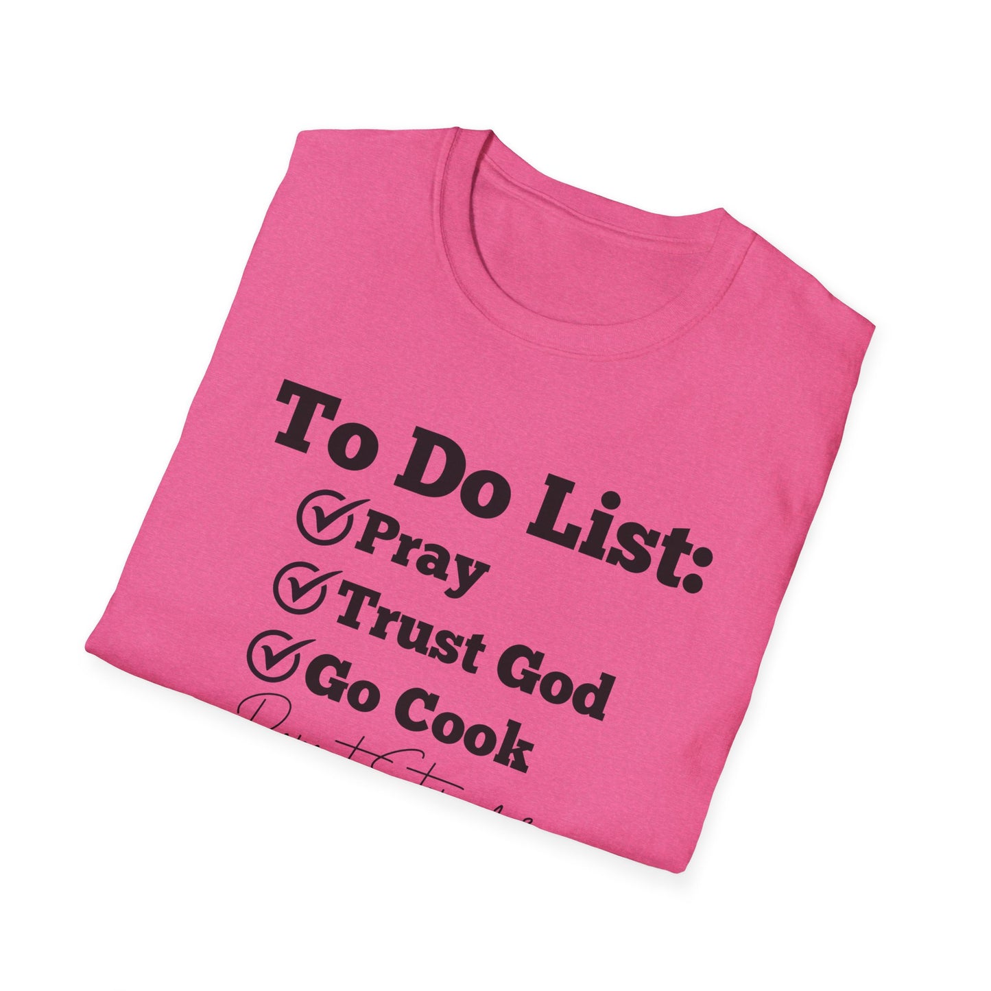 Cooking -To Do List - Softstyle T-Shirt