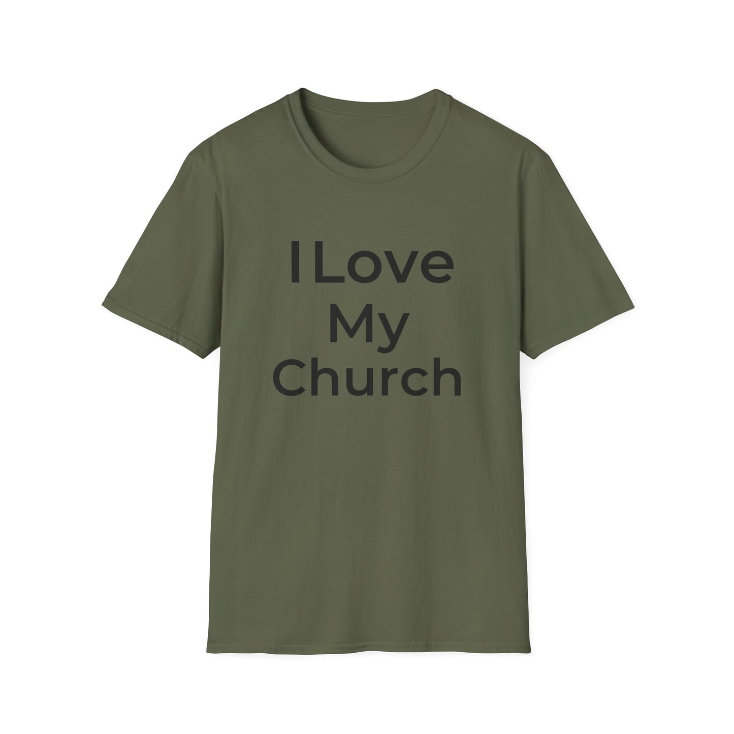 I Love My Church - Plain Text  - Softstyle T-Shirt