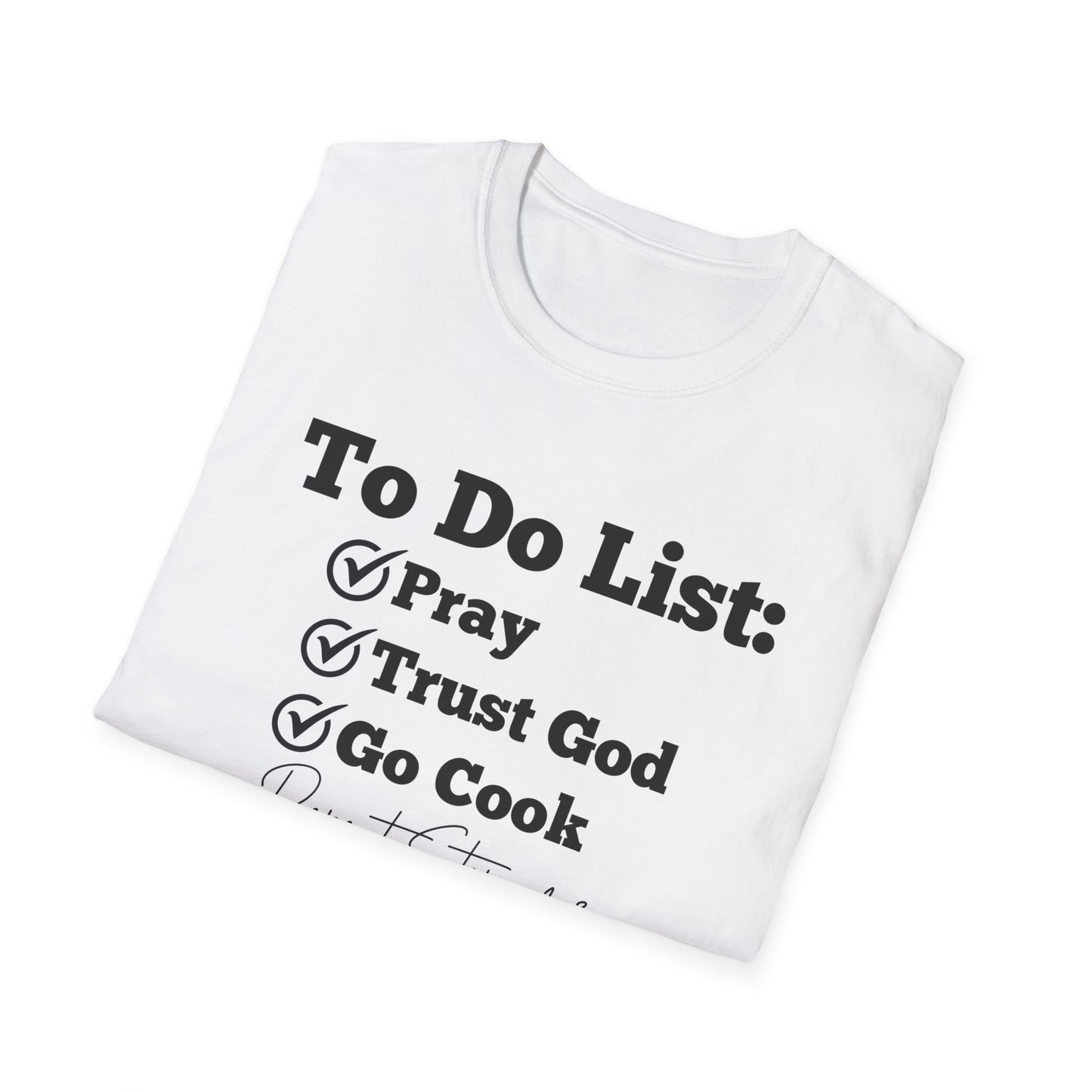 Cooking -To Do List - Softstyle T-Shirt