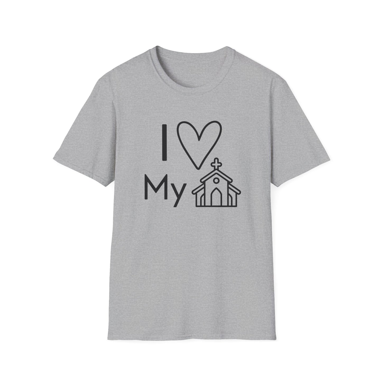 I Love My Church - Emoji - Softstyle T-Shirt