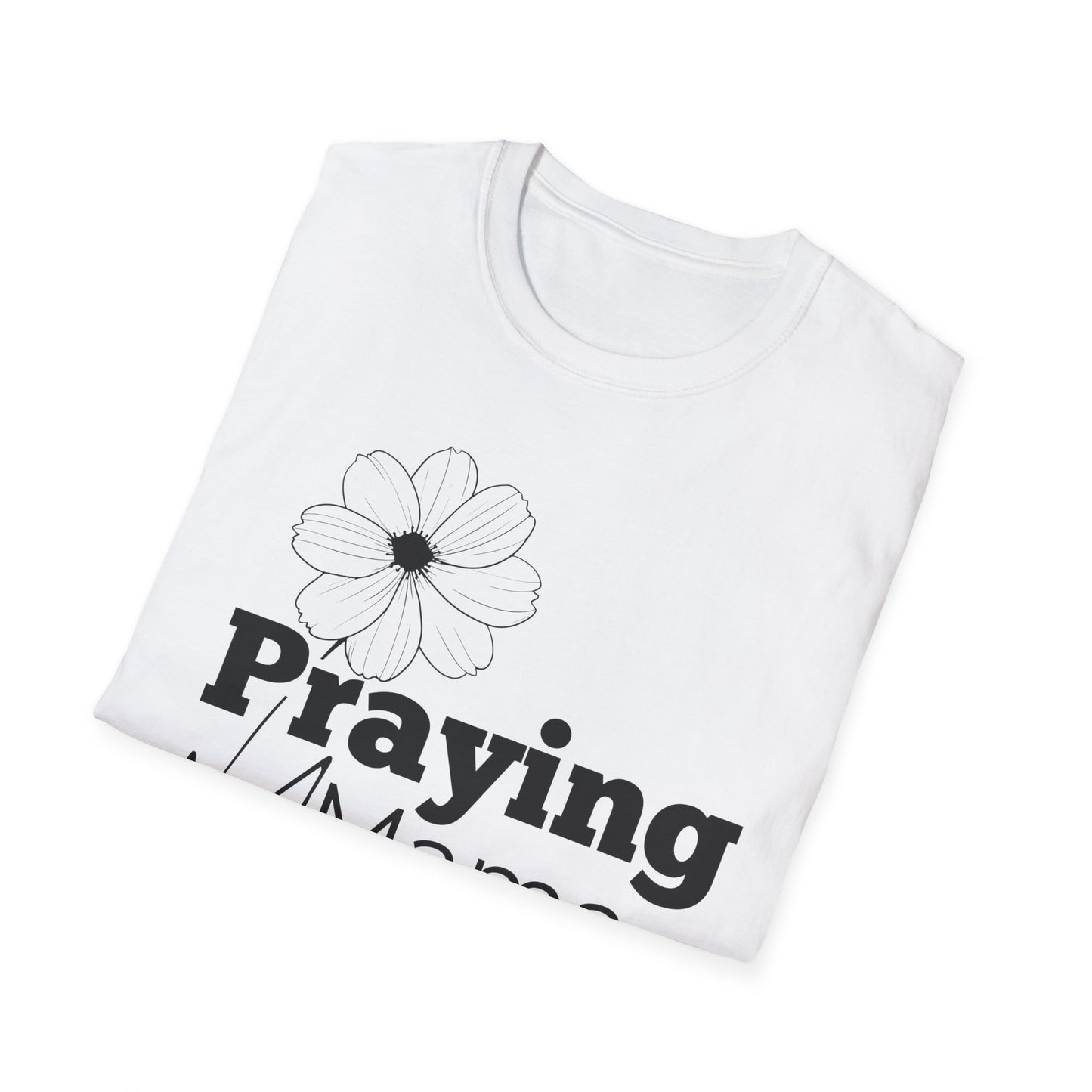 Praying Mama - Floral Design - Softstyle T-Shirt