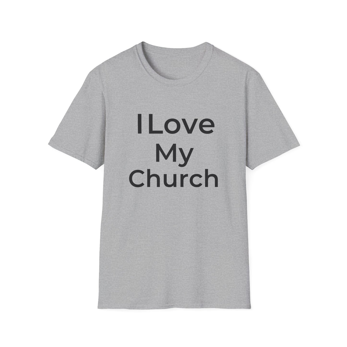 I Love My Church - Plain Text  - Softstyle T-Shirt