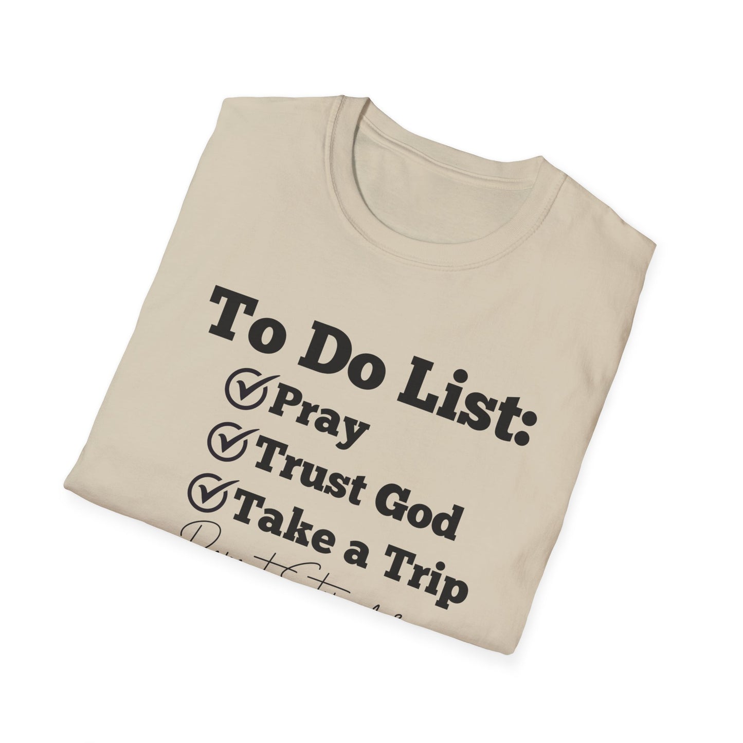 Travel -To Do List - Softstyle T-Shirt