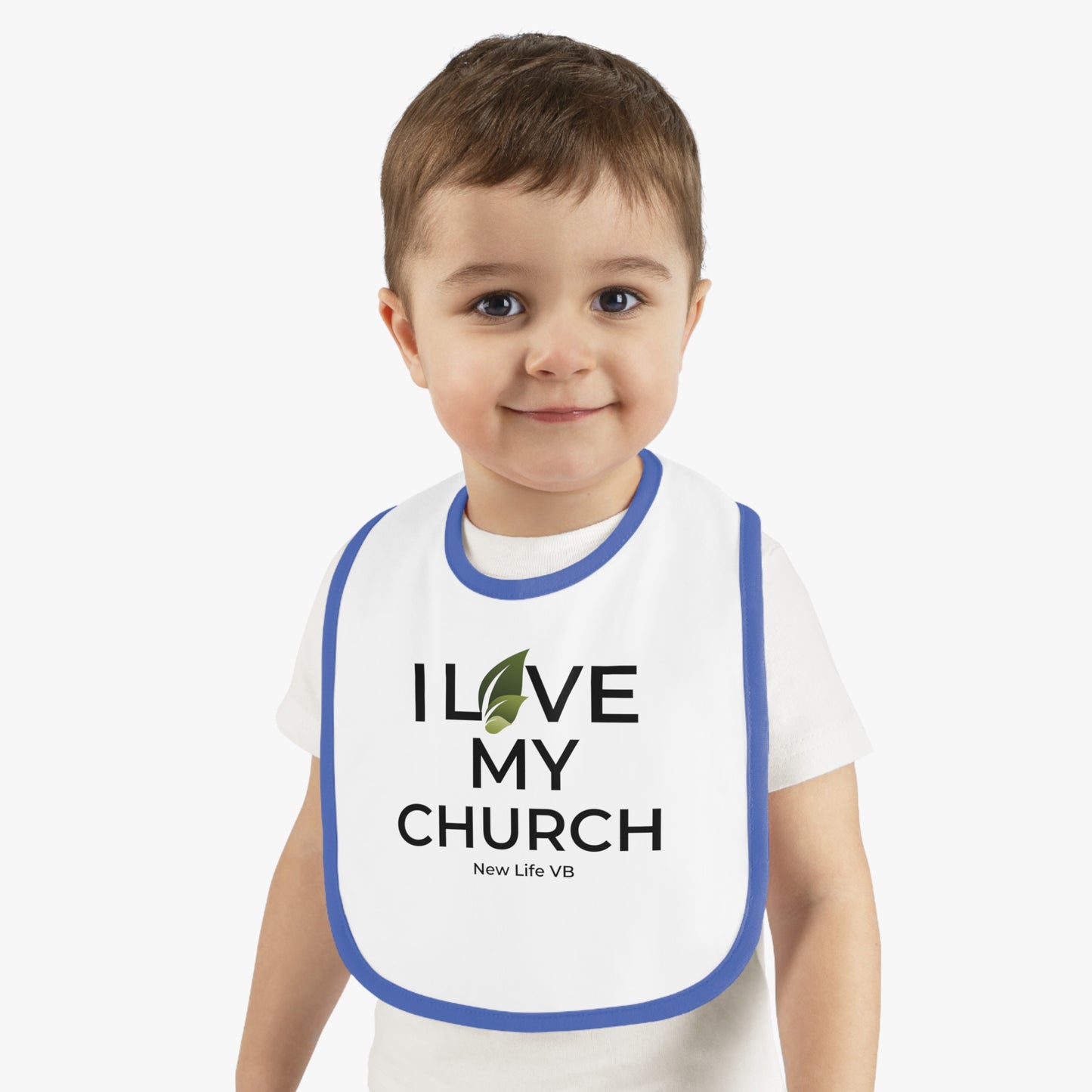 I Love My Church Baby Bib